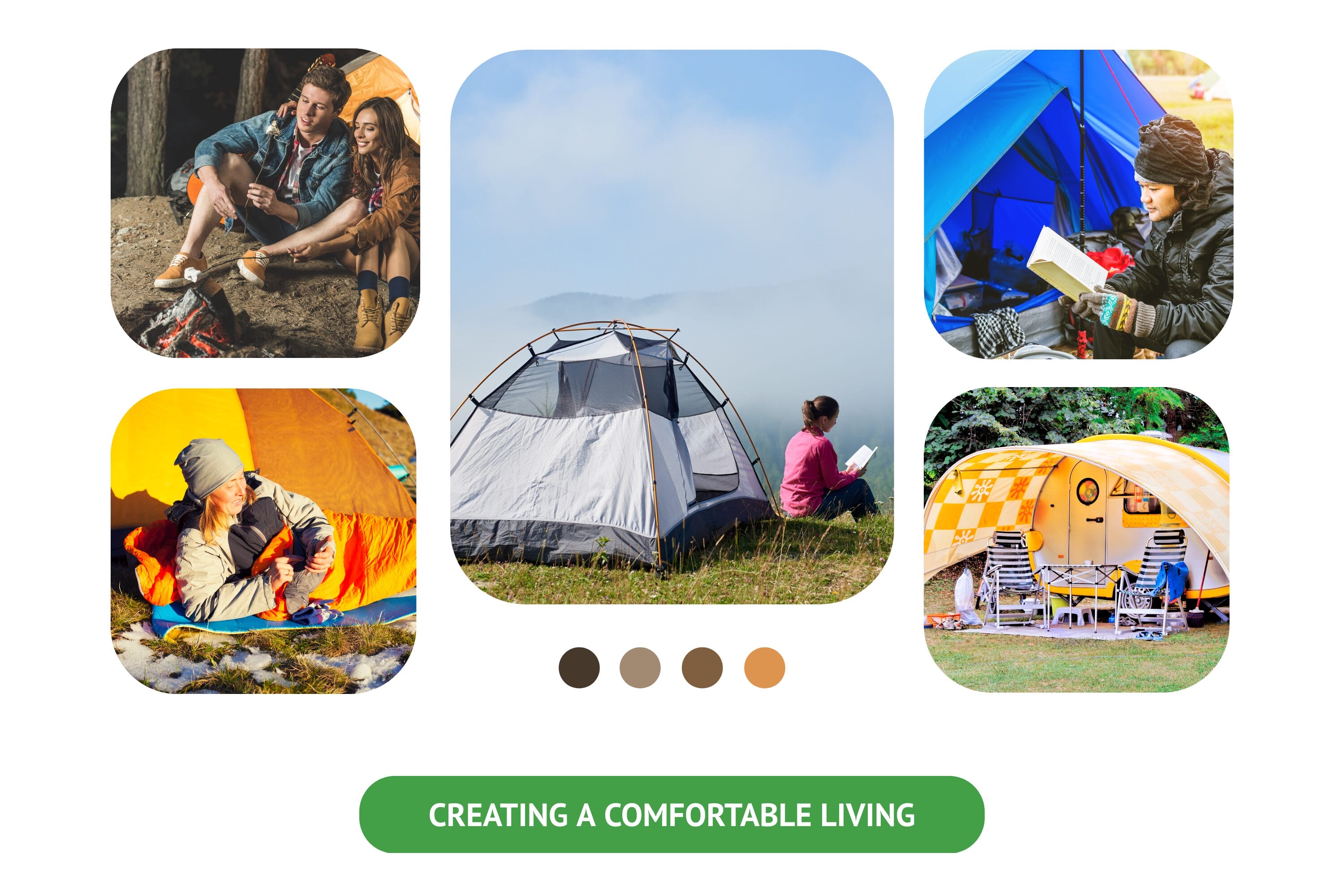 Establishing a Cozy Home Inside a Tent