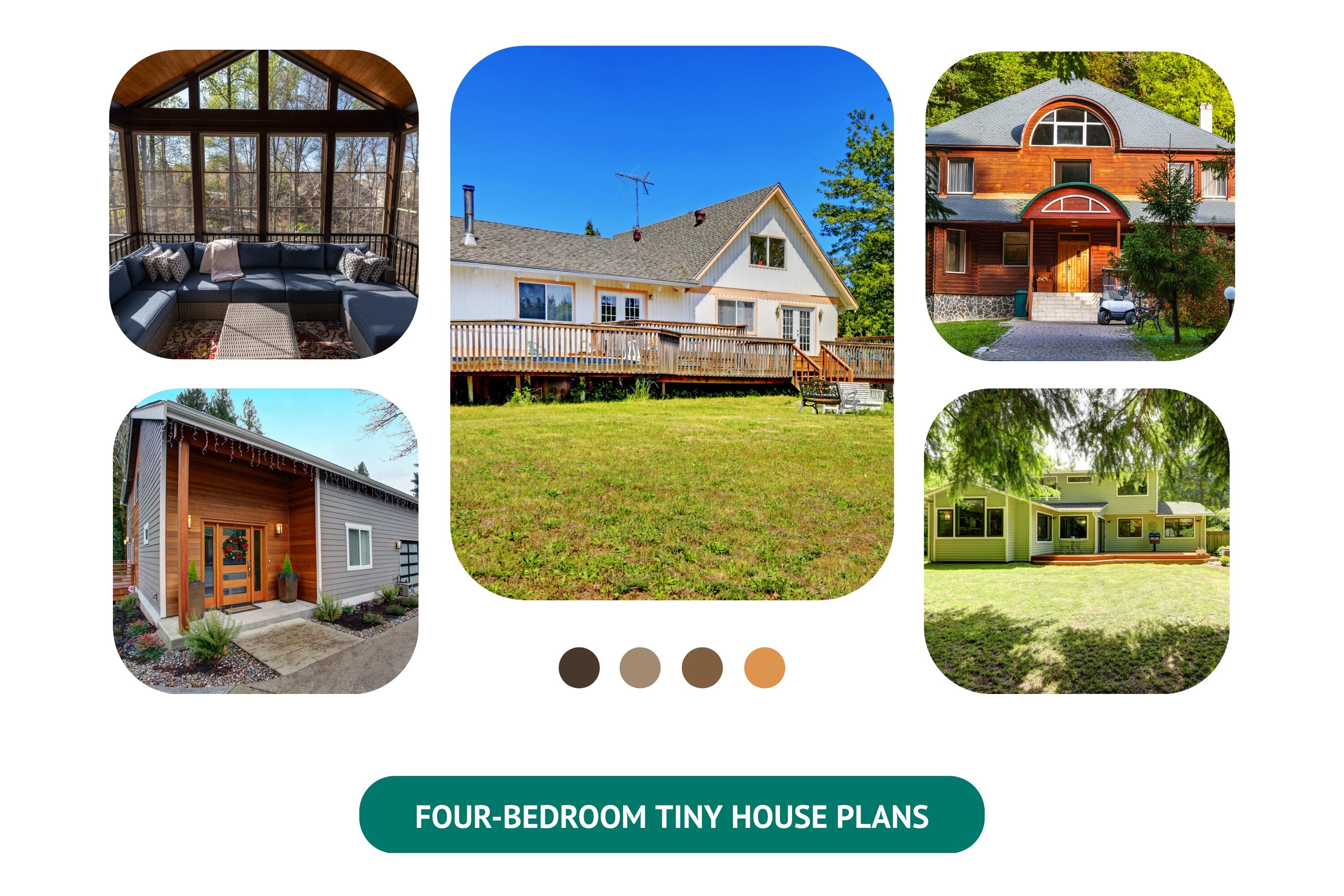 Plans for a Spacious Four-Bedroom Compact Home