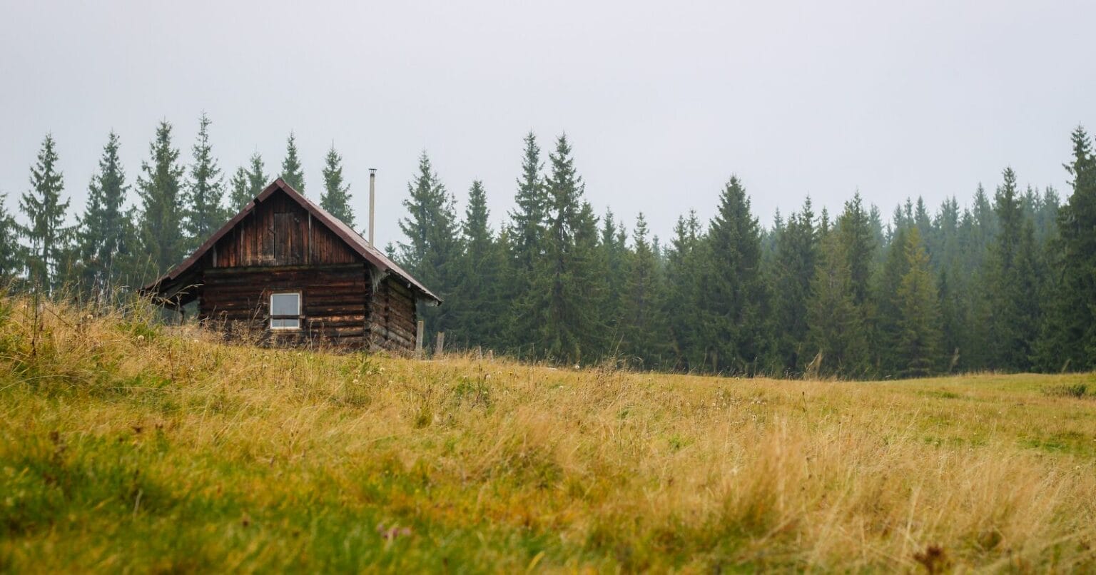 Ancient dwelling nestled high in the majestic mountains.