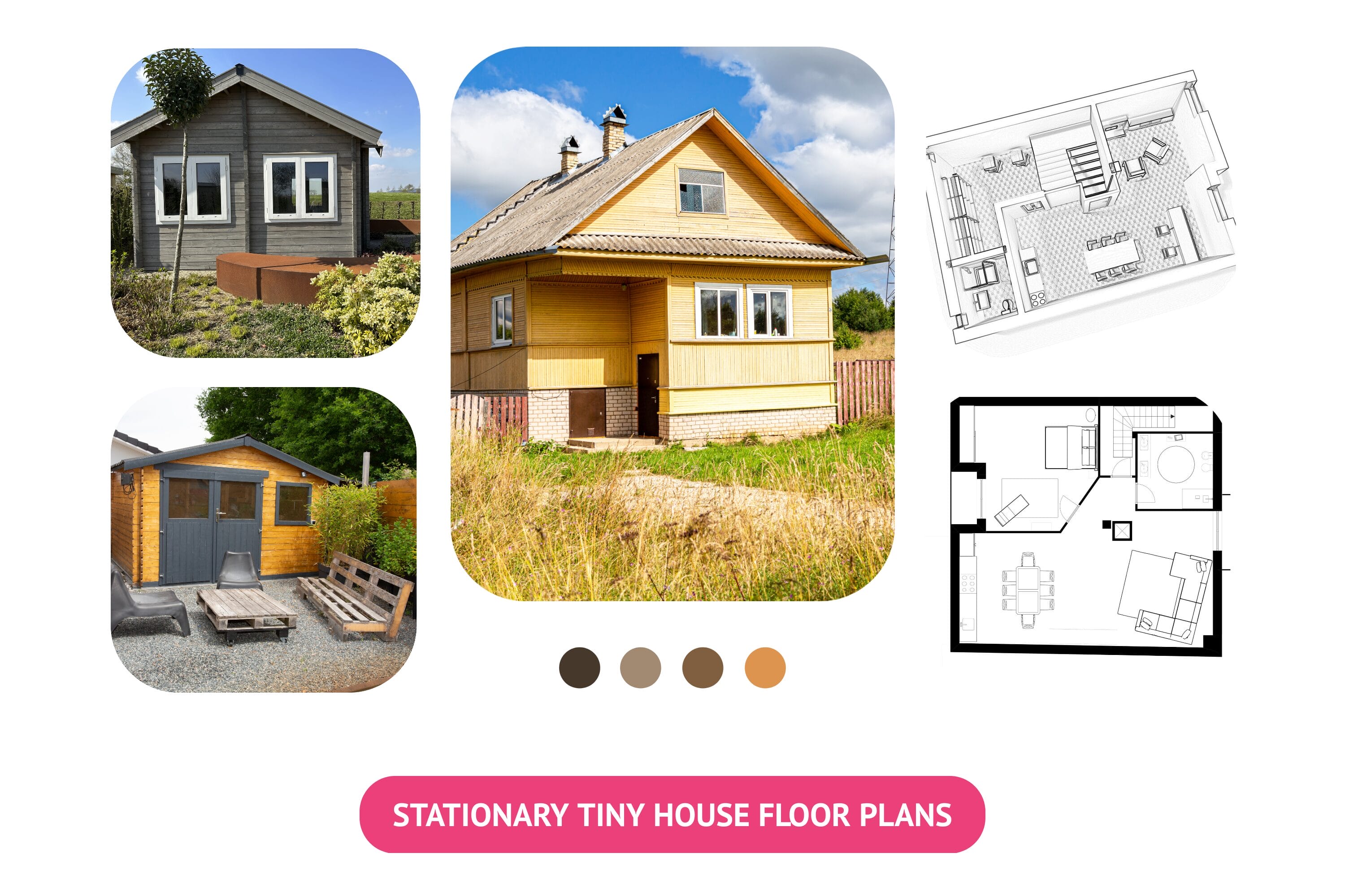 Stationary Tiny House Floor Plans