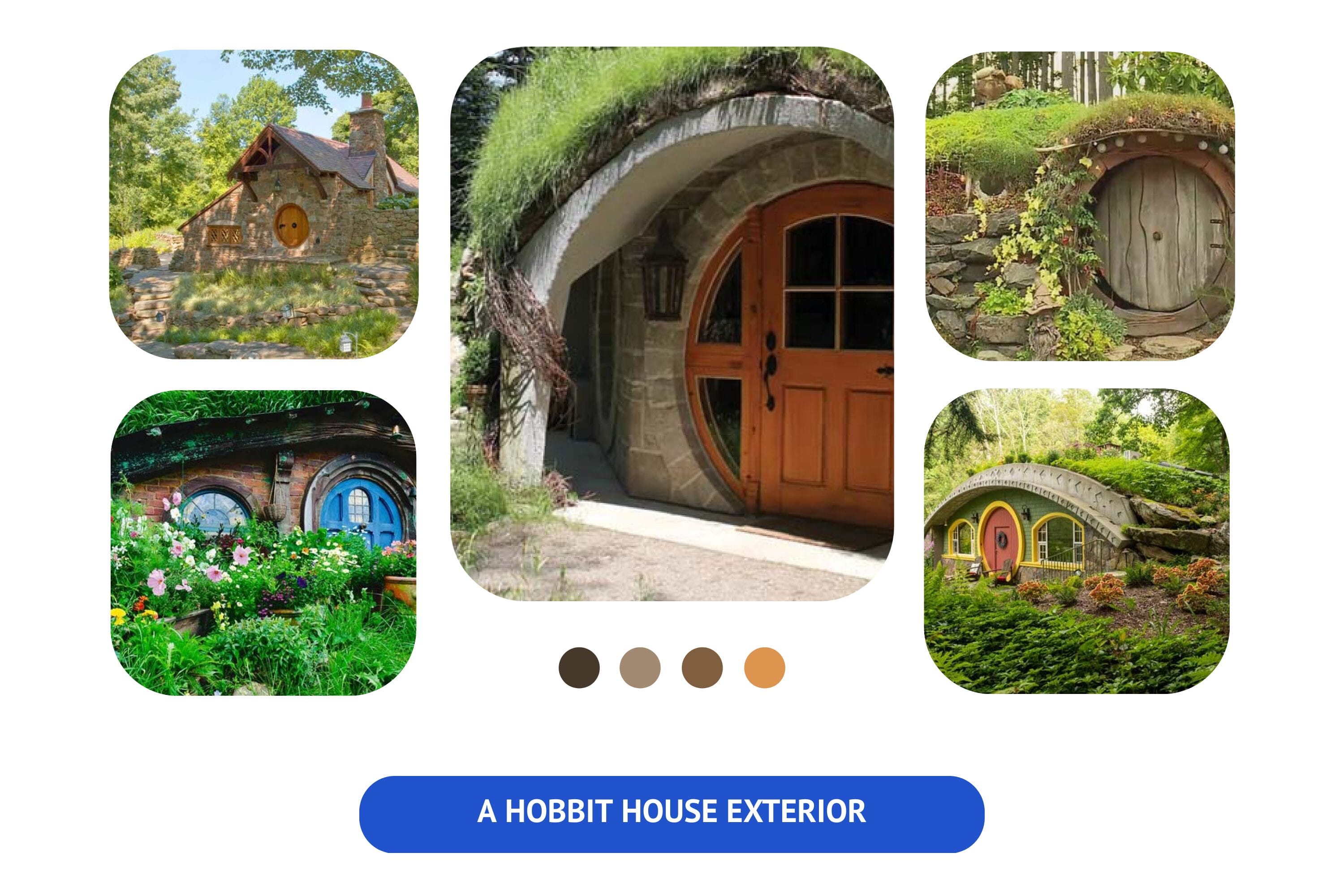 The outlook of a hobbit house.