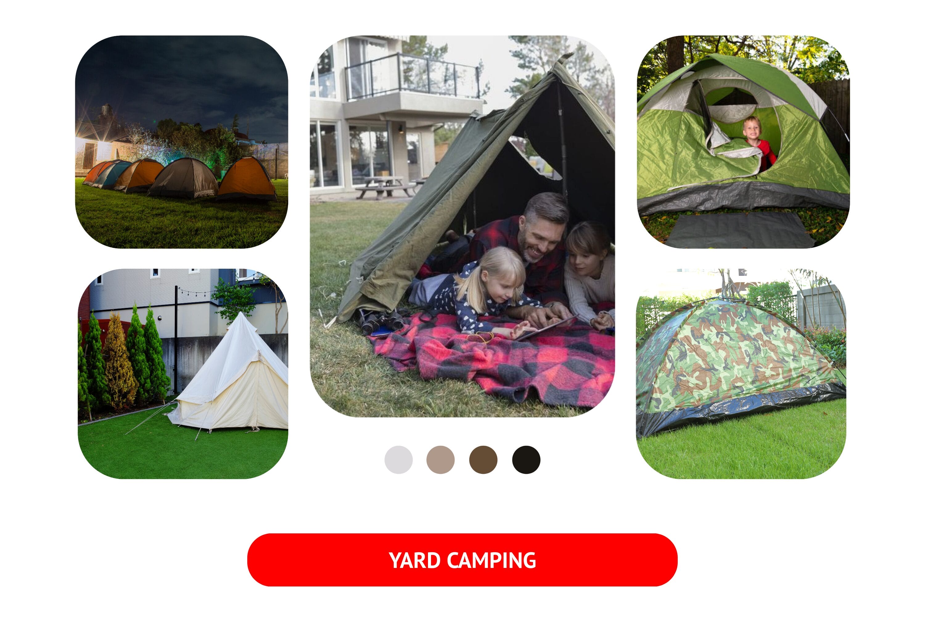 backyard tent living ideas