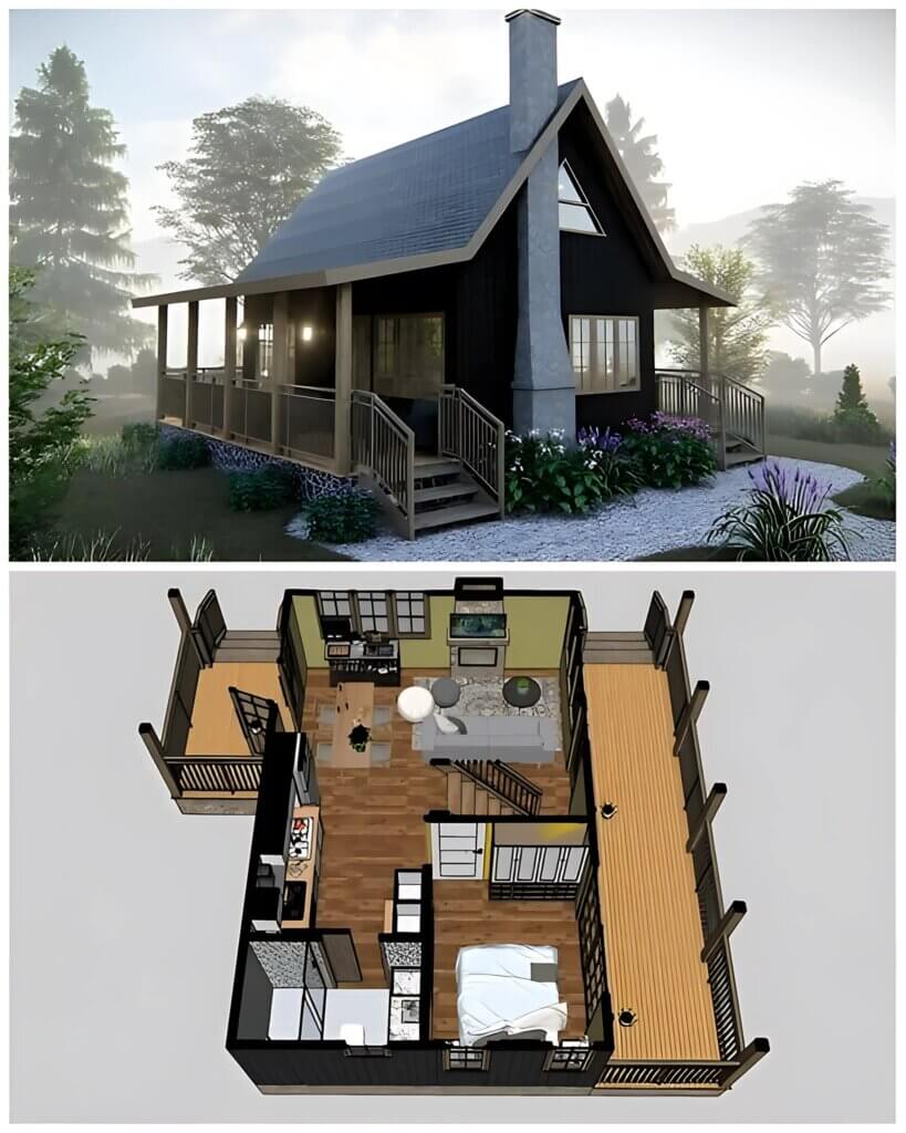 Tiny house floor plans for gooseneck trailers.