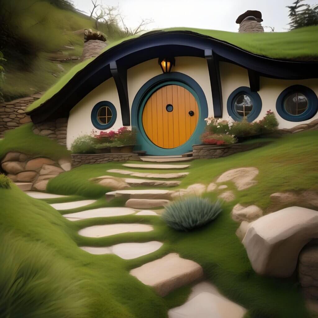 Vacation in a hobbit house.