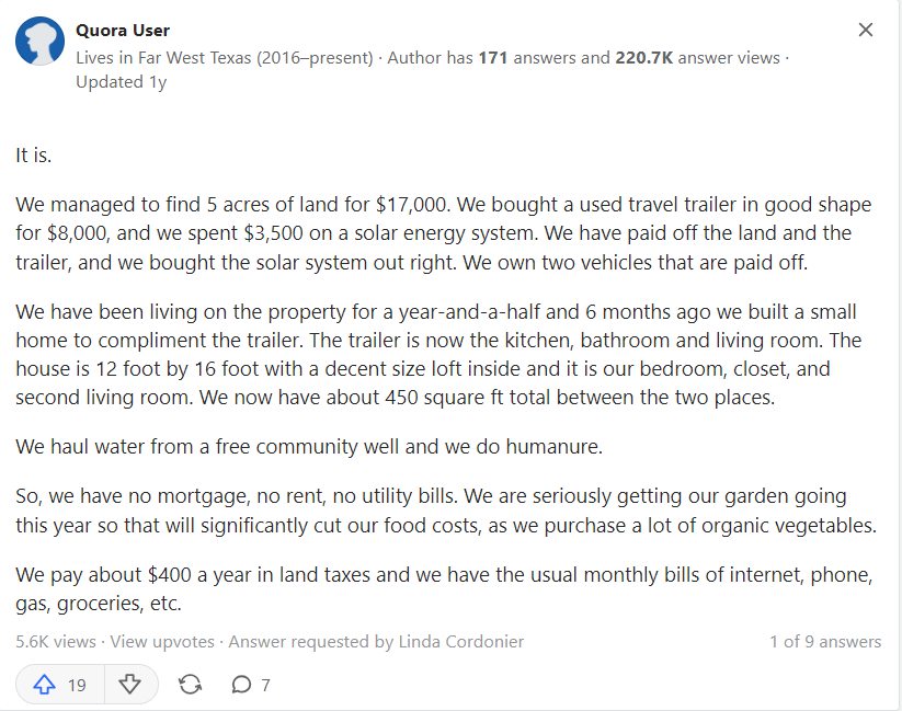 Living off the grid offers a simpler way of life.