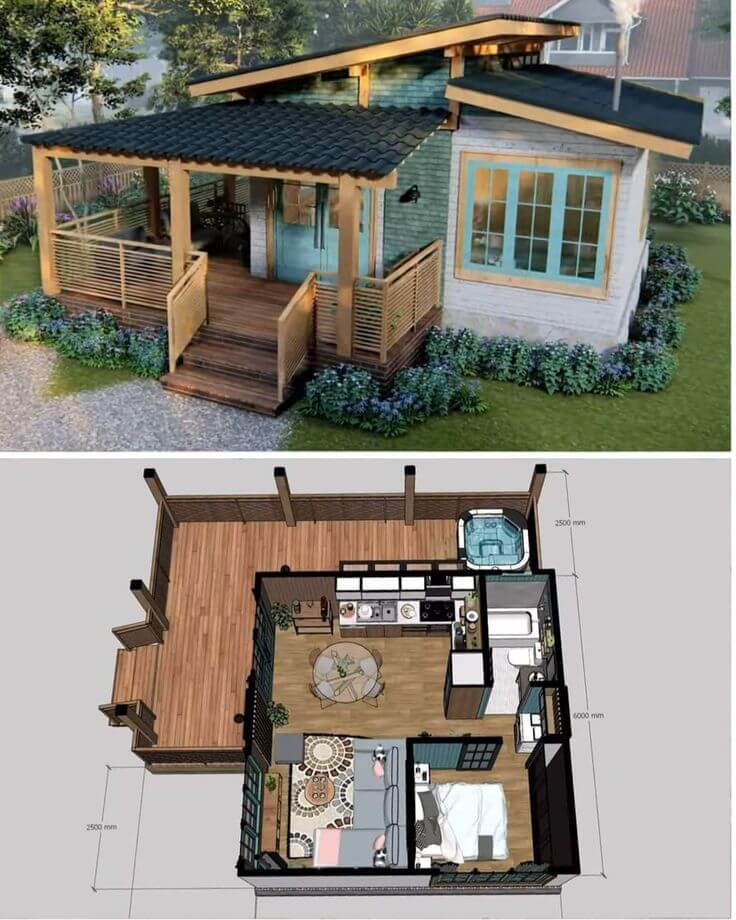 show floor plans for tiny houses