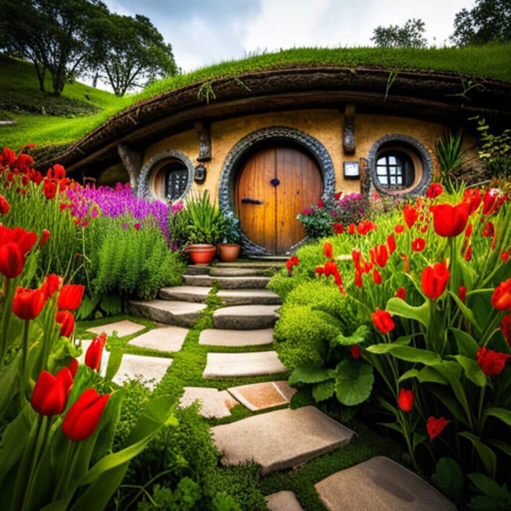 Discover the enchanting world of the Hobbit House on Airbnb.