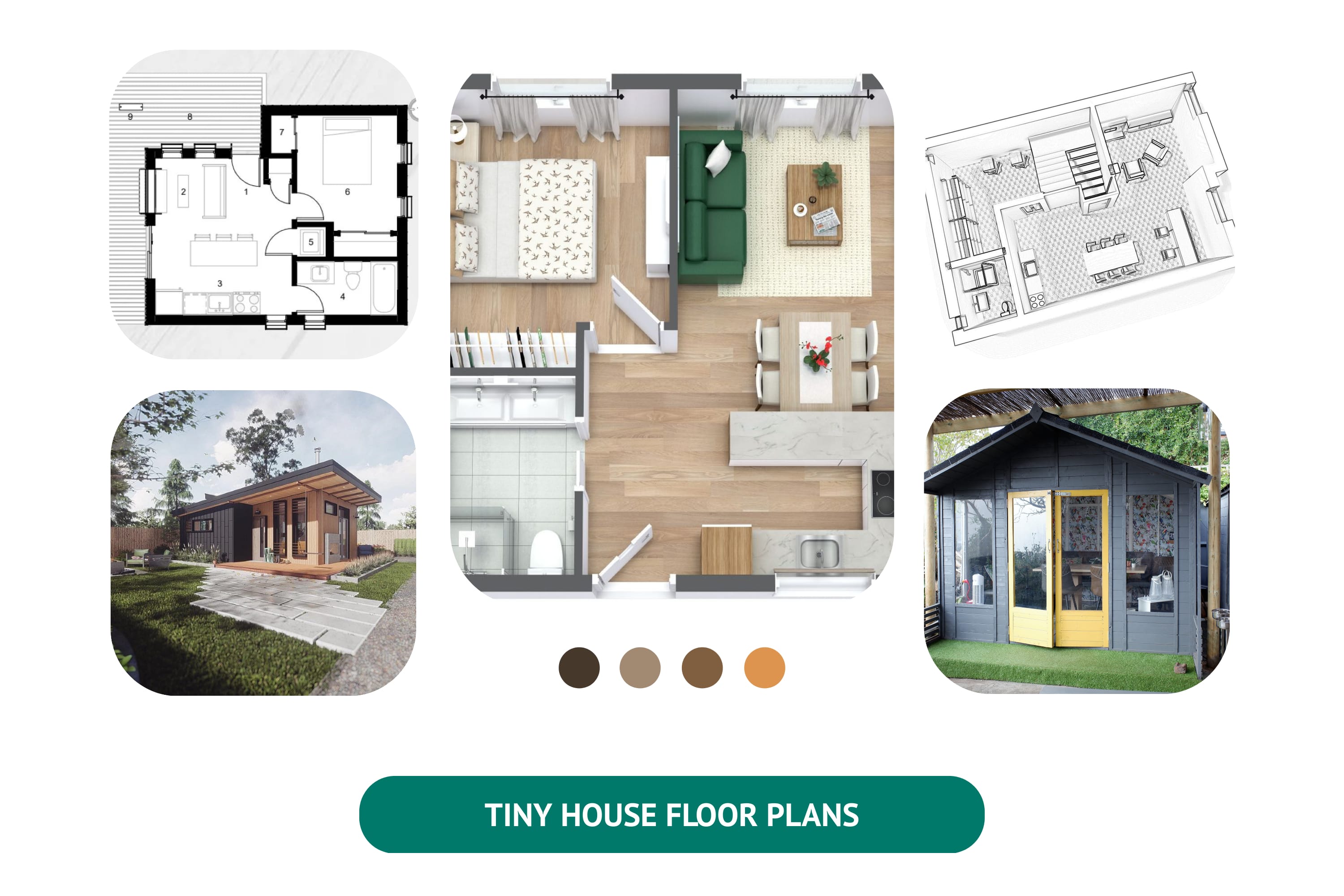 tiny home floor plans in the picture