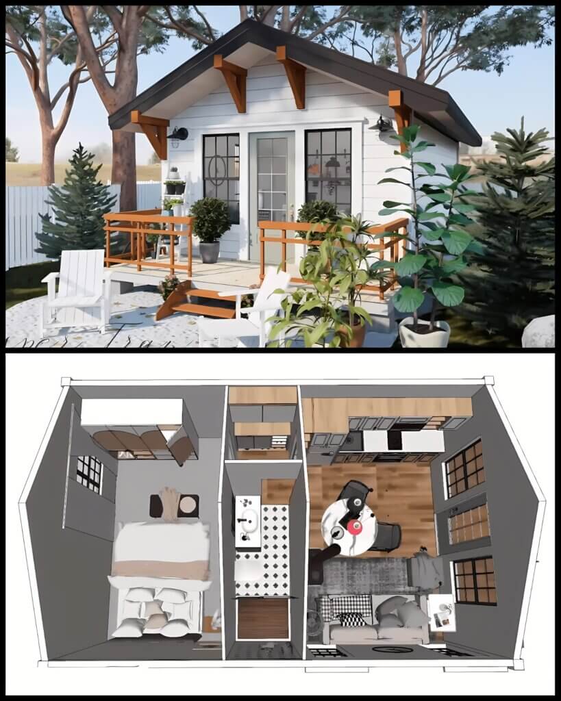 twelve by twentyfour tiny house floor plans