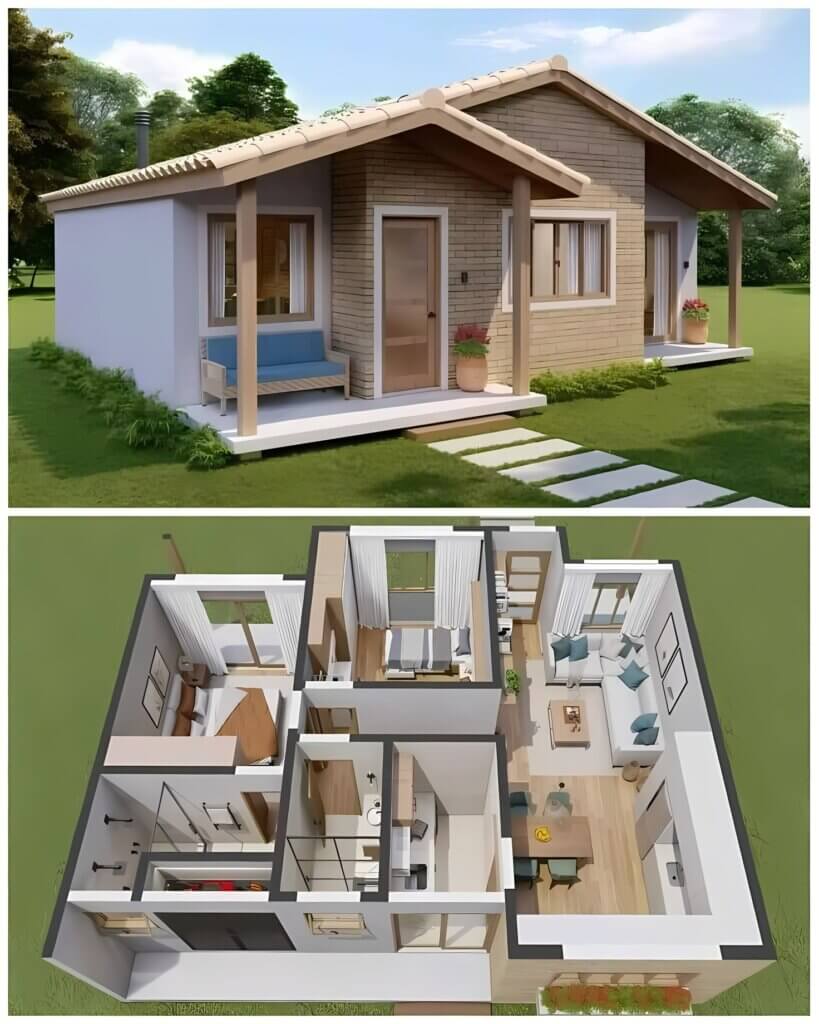 two bedroom tiny house floor plans