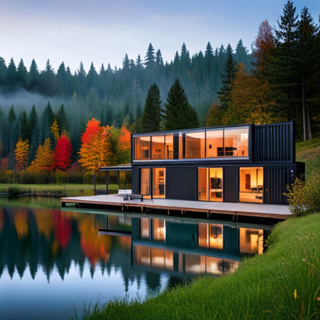 40 foot shipping container home floor plans