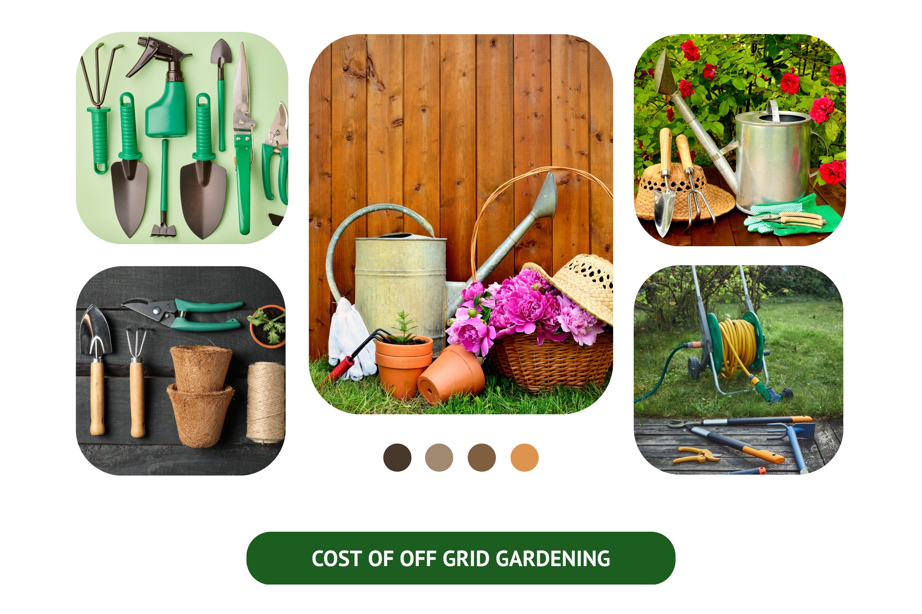 The expenses involved in off-grid gardening.