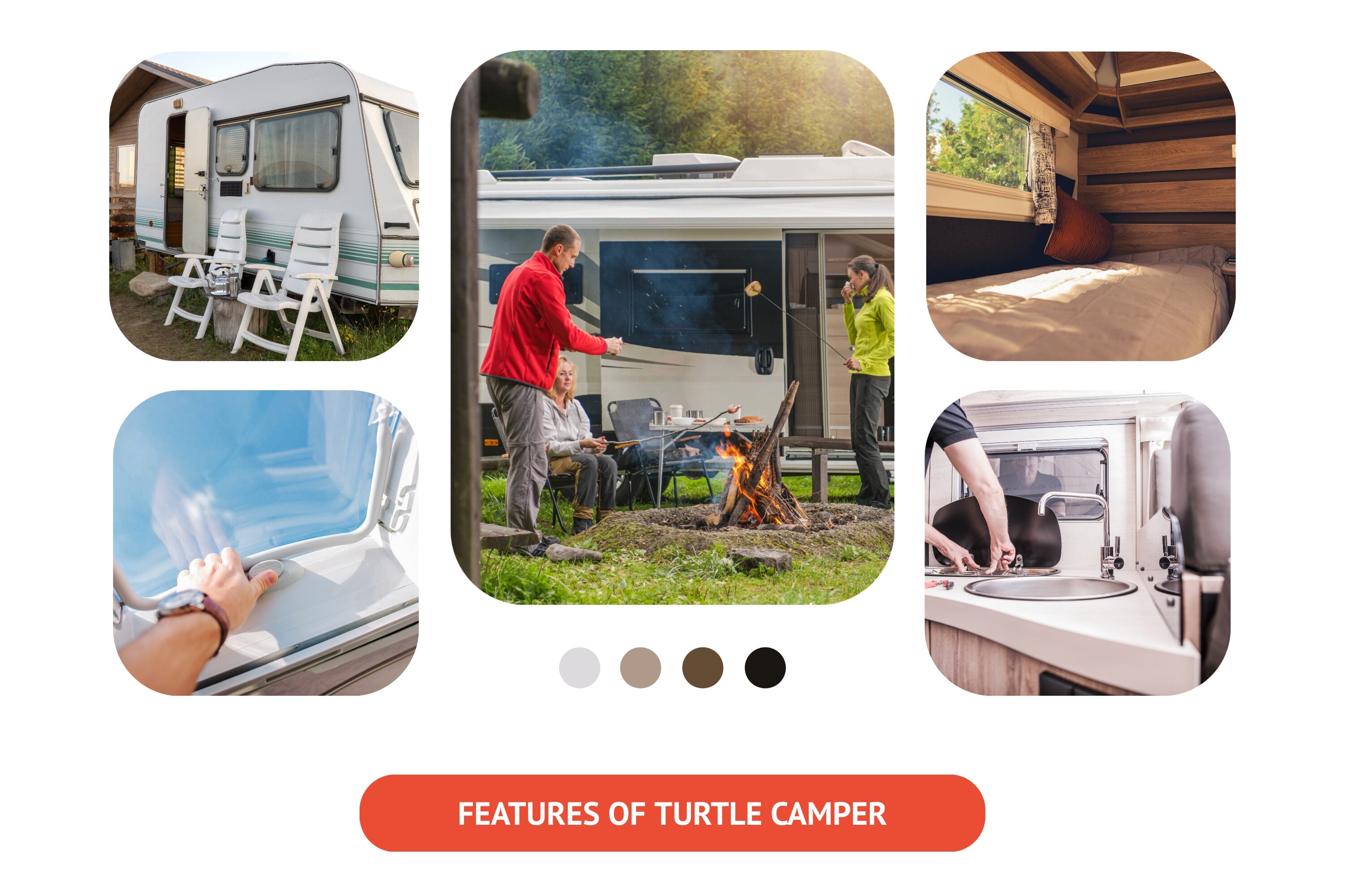 The outstanding characteristics of the Turtle Camper 