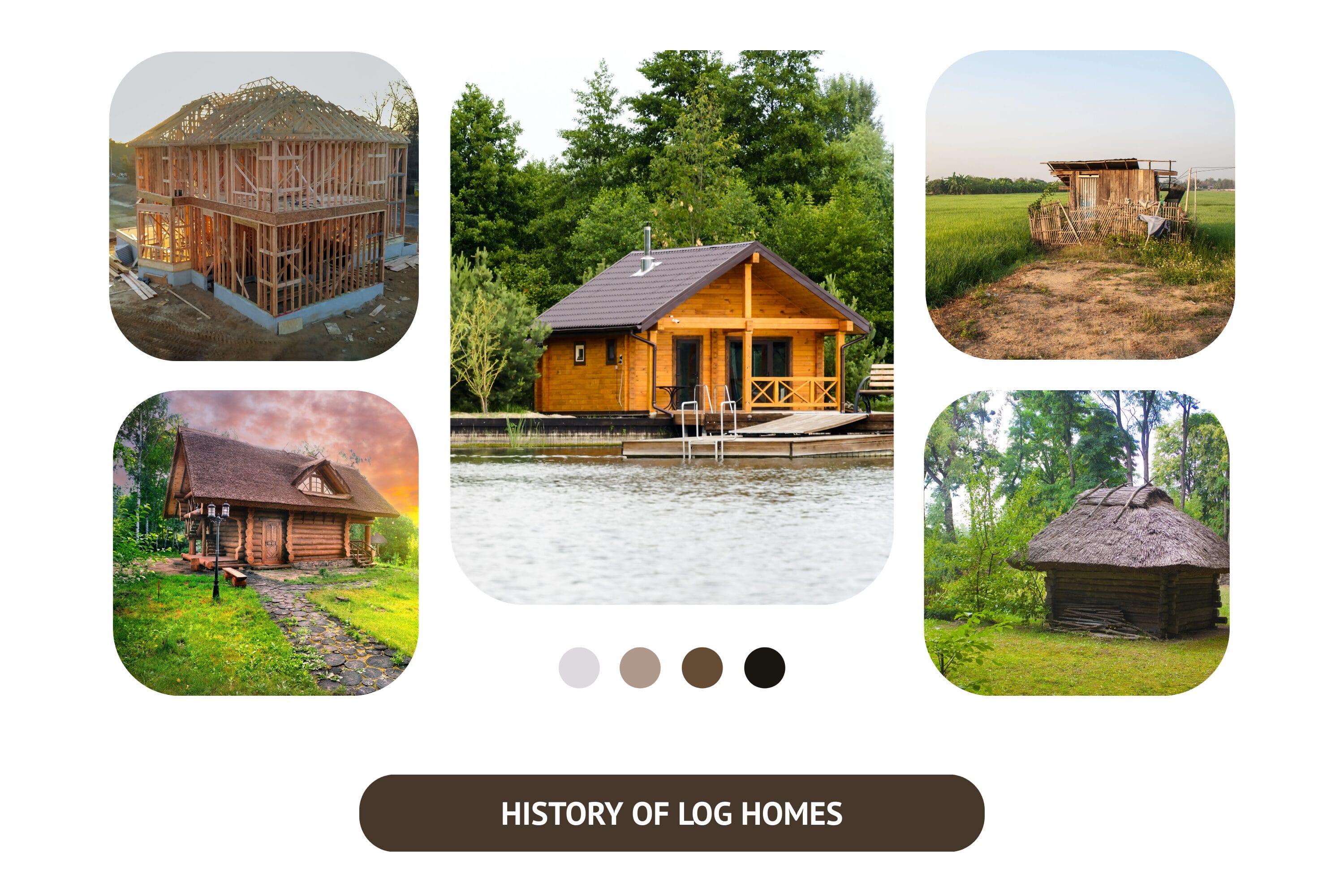 The history of modular log homes dates back to several decades ago.