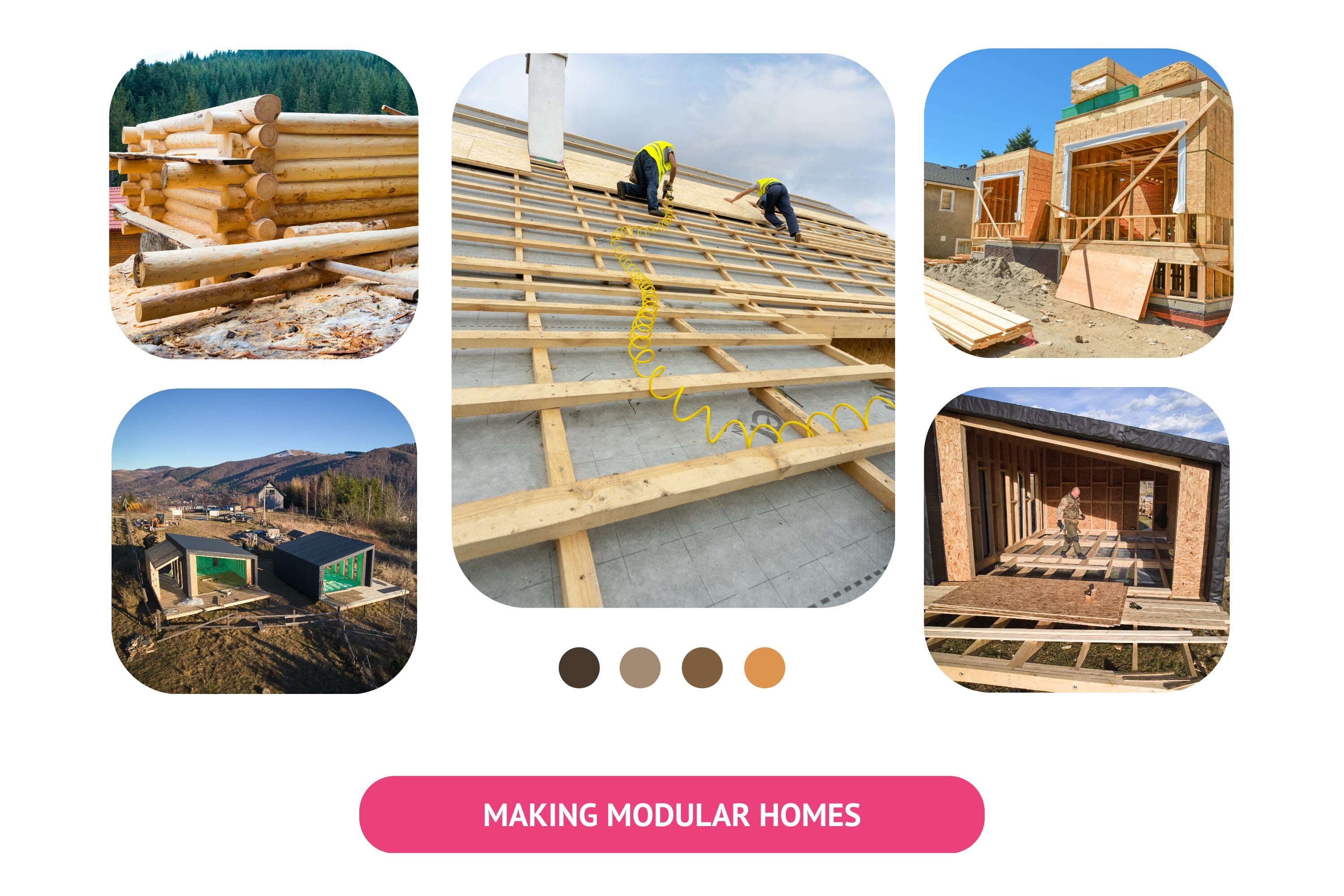 Designing modular homes.