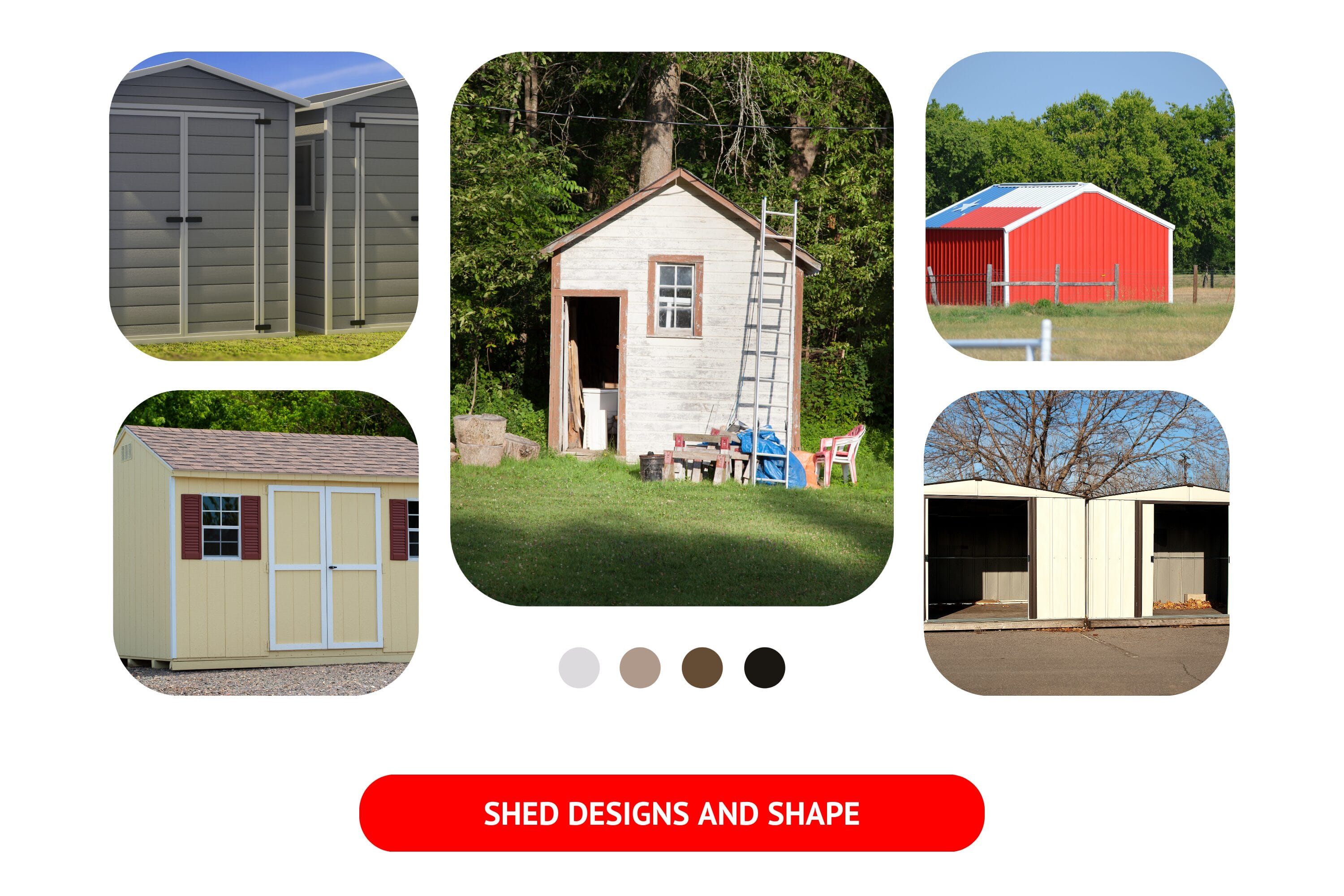 When it comes to designing sheds, there are a wide variety of options available. 