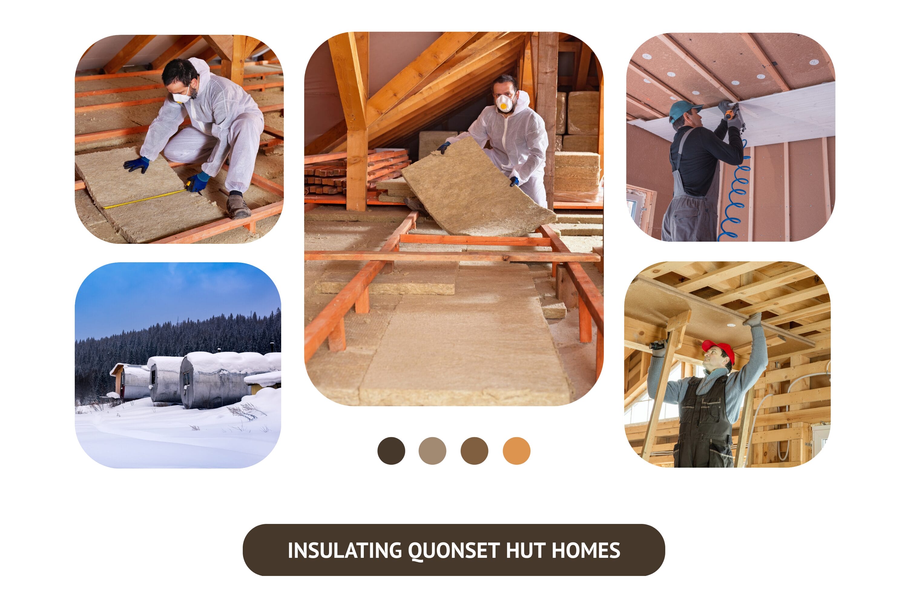 Quonset hut homes with proper insulation.