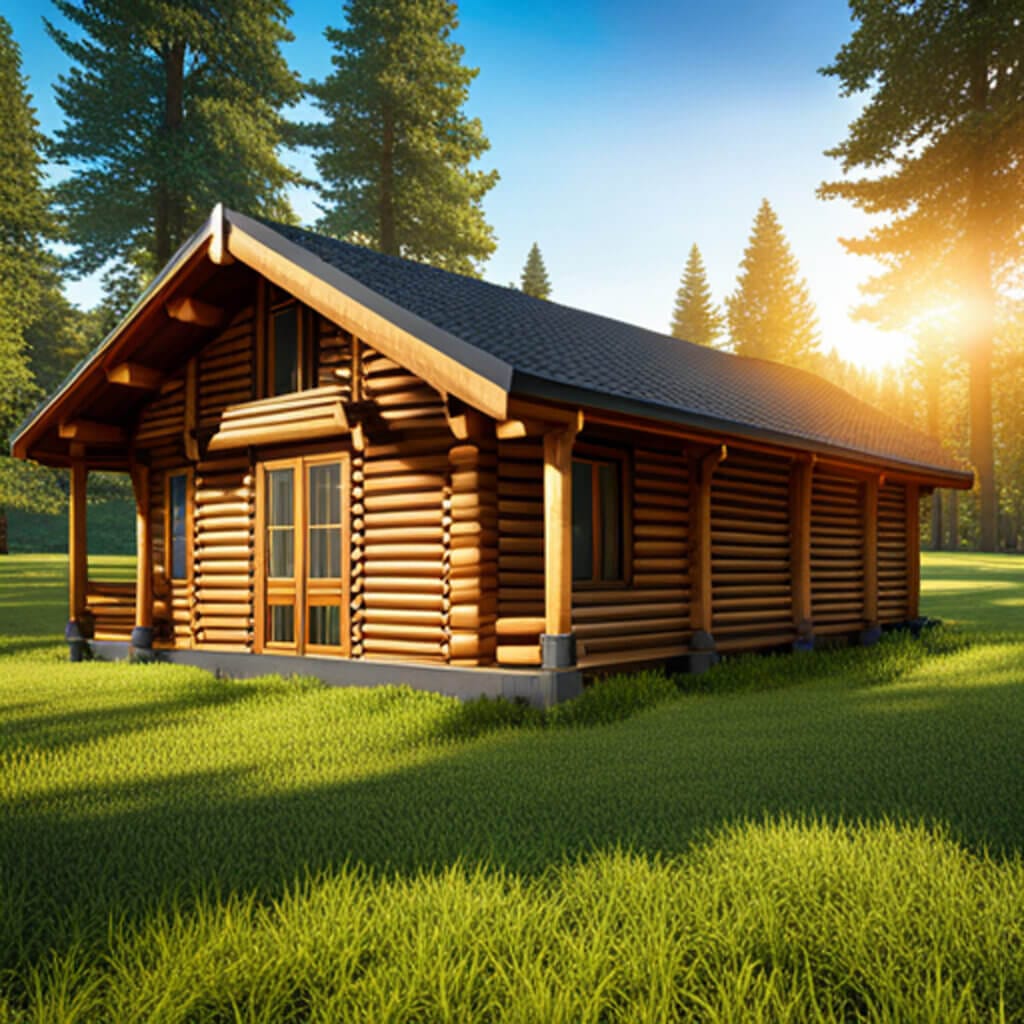 log cabin modular home