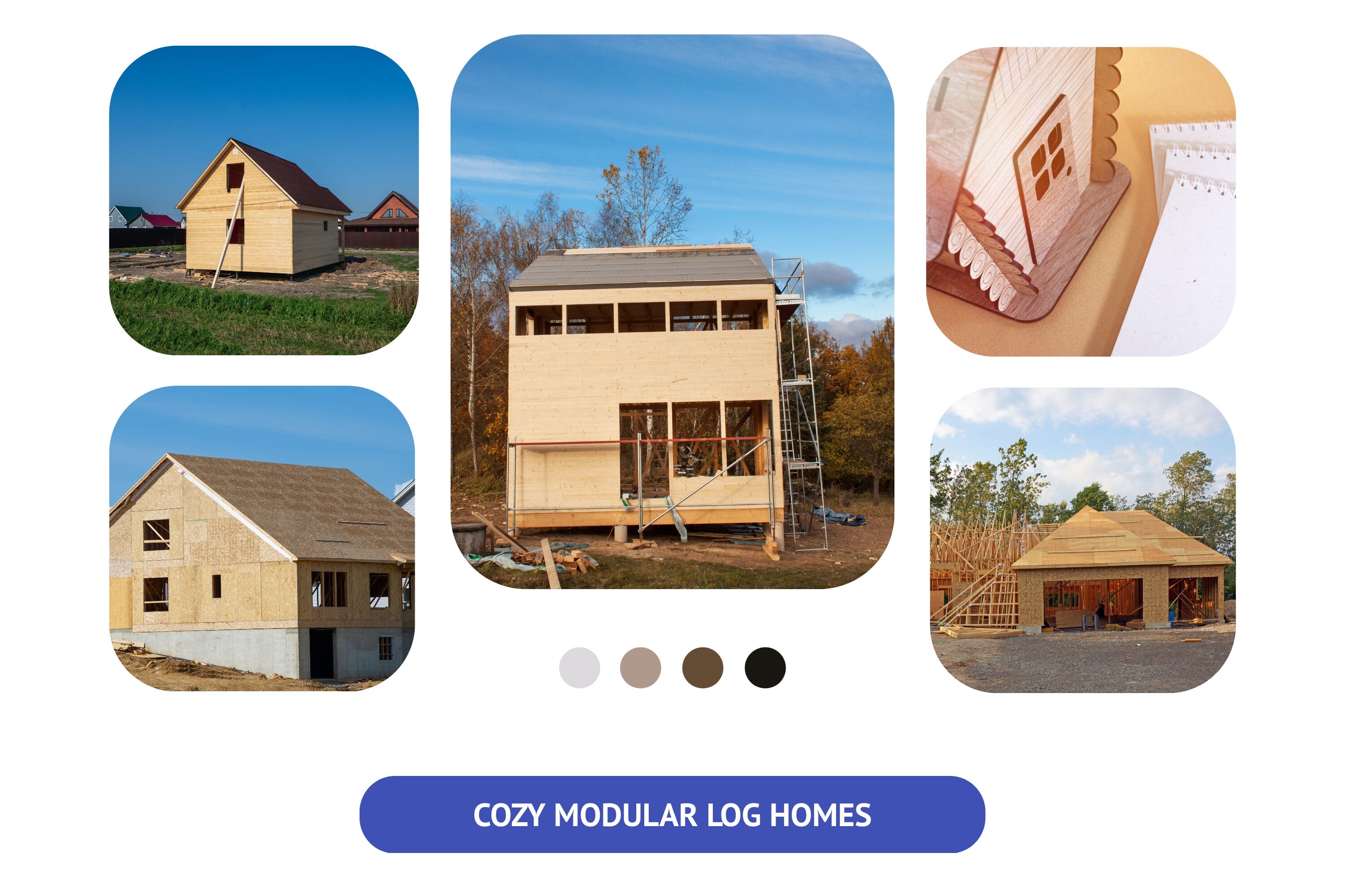 Ideas for modular log homes.
