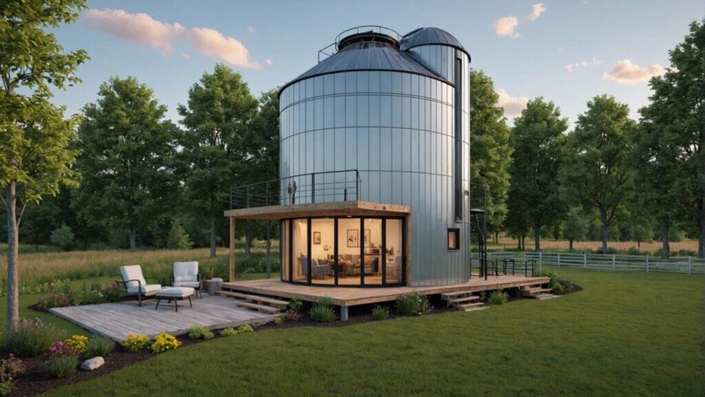 Converting grain silos into a tiny house
