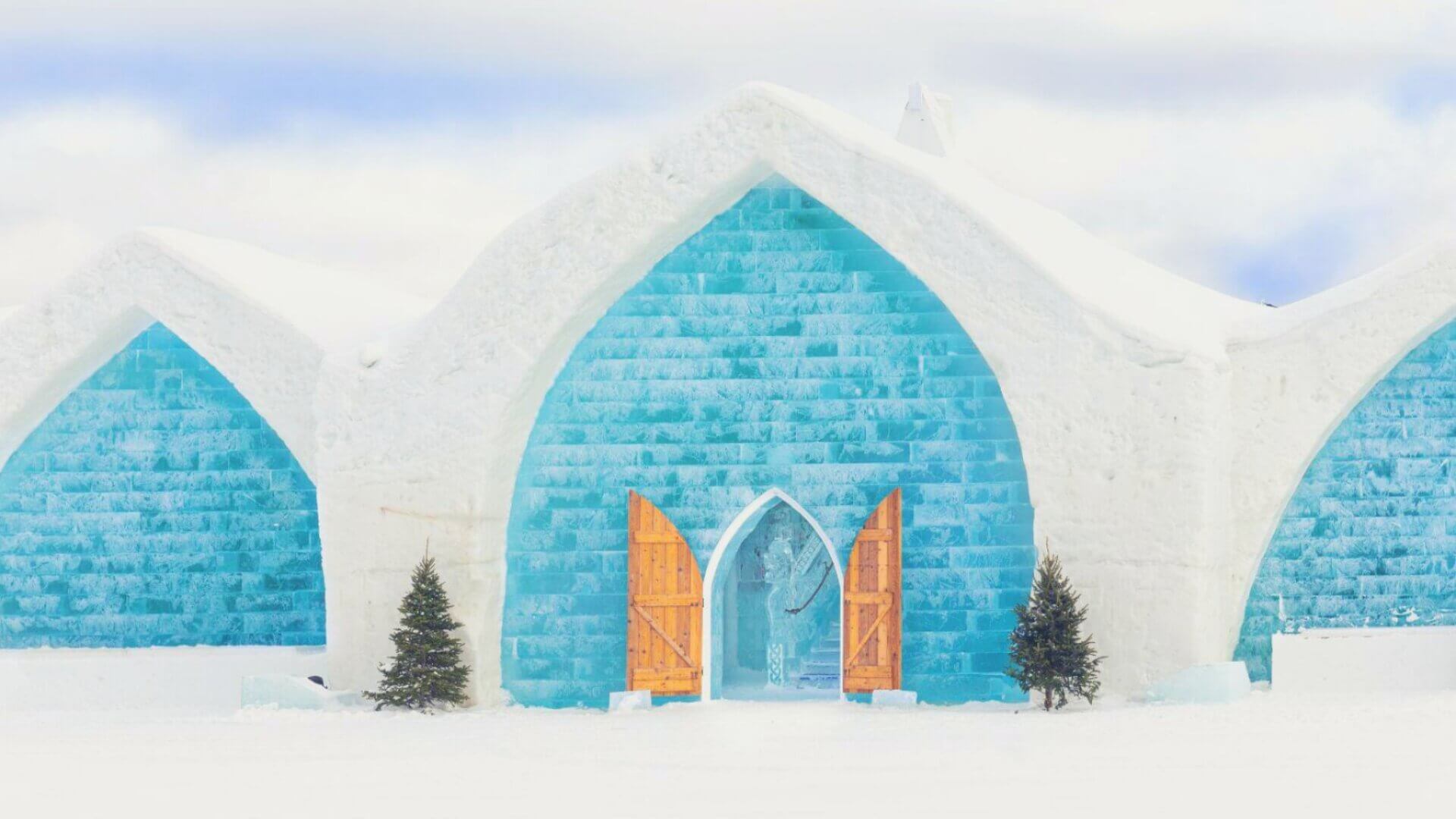 Experience the enchanting Lainio Snow Village in Finland.