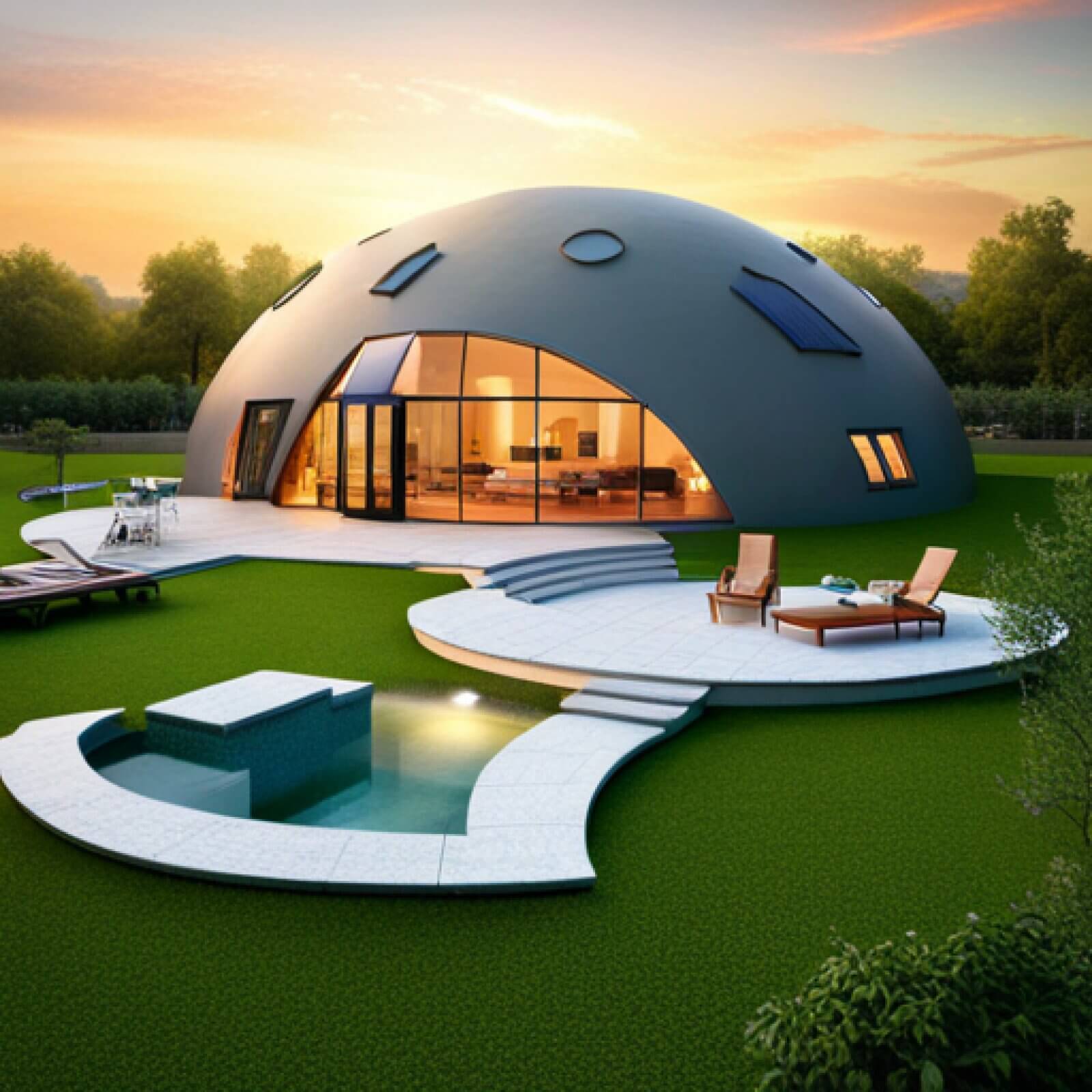Houses Built with Monolithic Domes