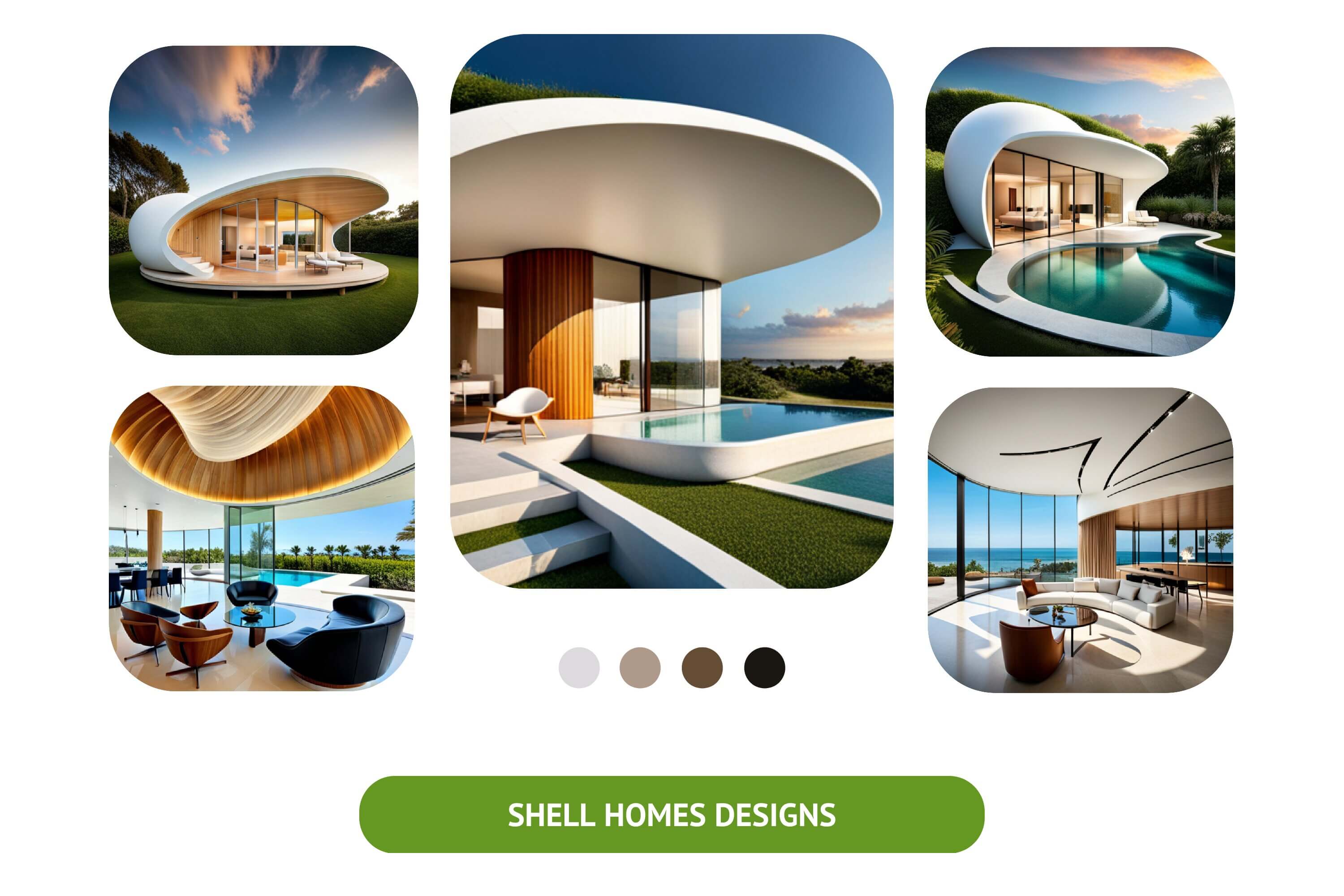 Shell Homes: Innovative Curved Designs for Modern Living