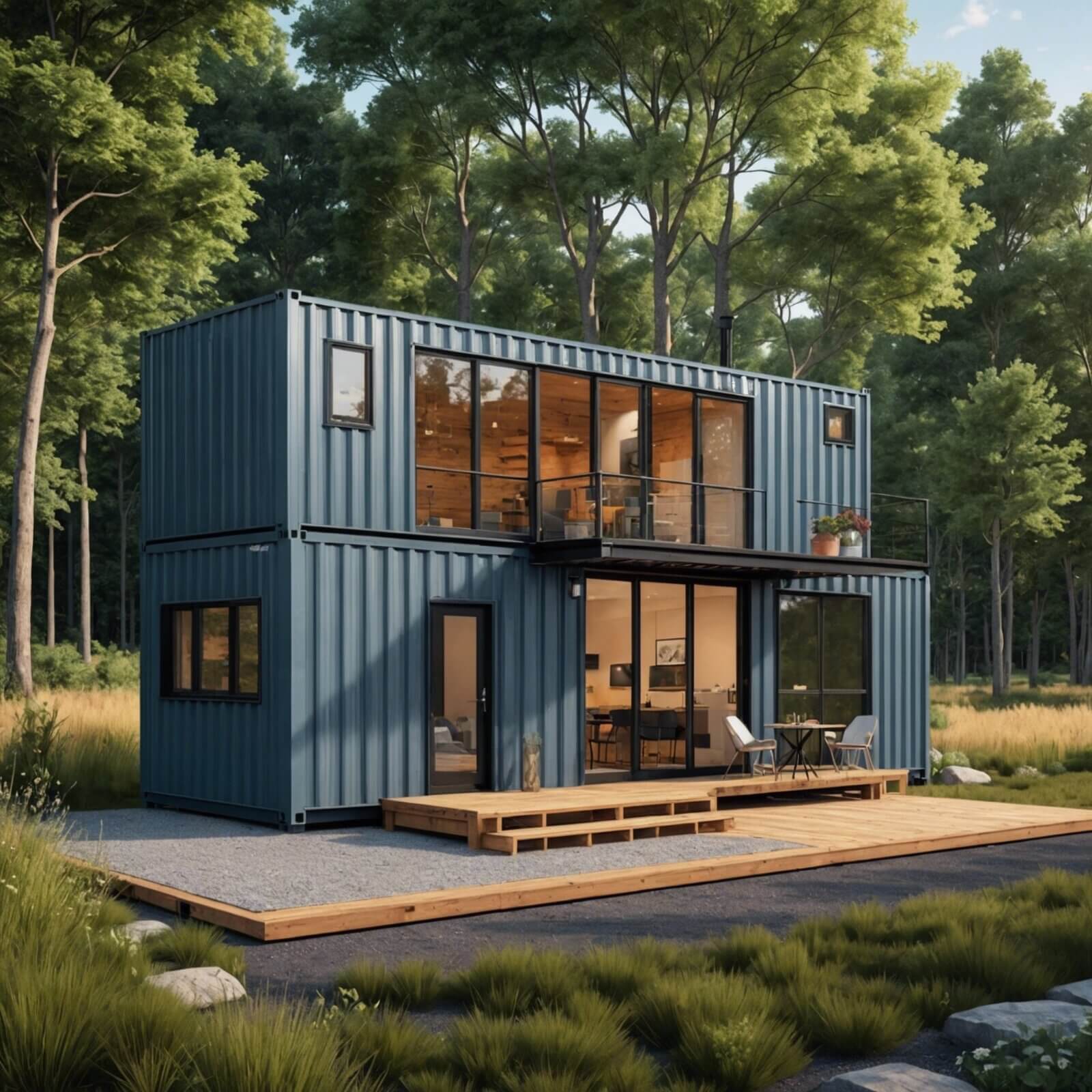 The House Converted from a Shipping Container