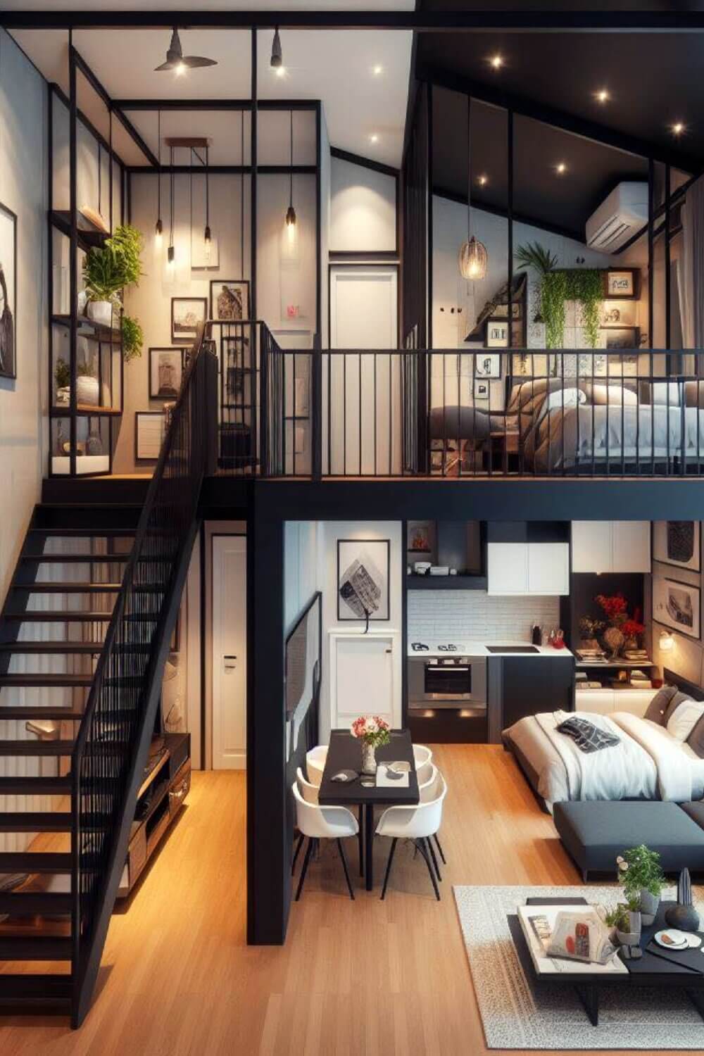 The affordable yet stylish interior design of a bungalow