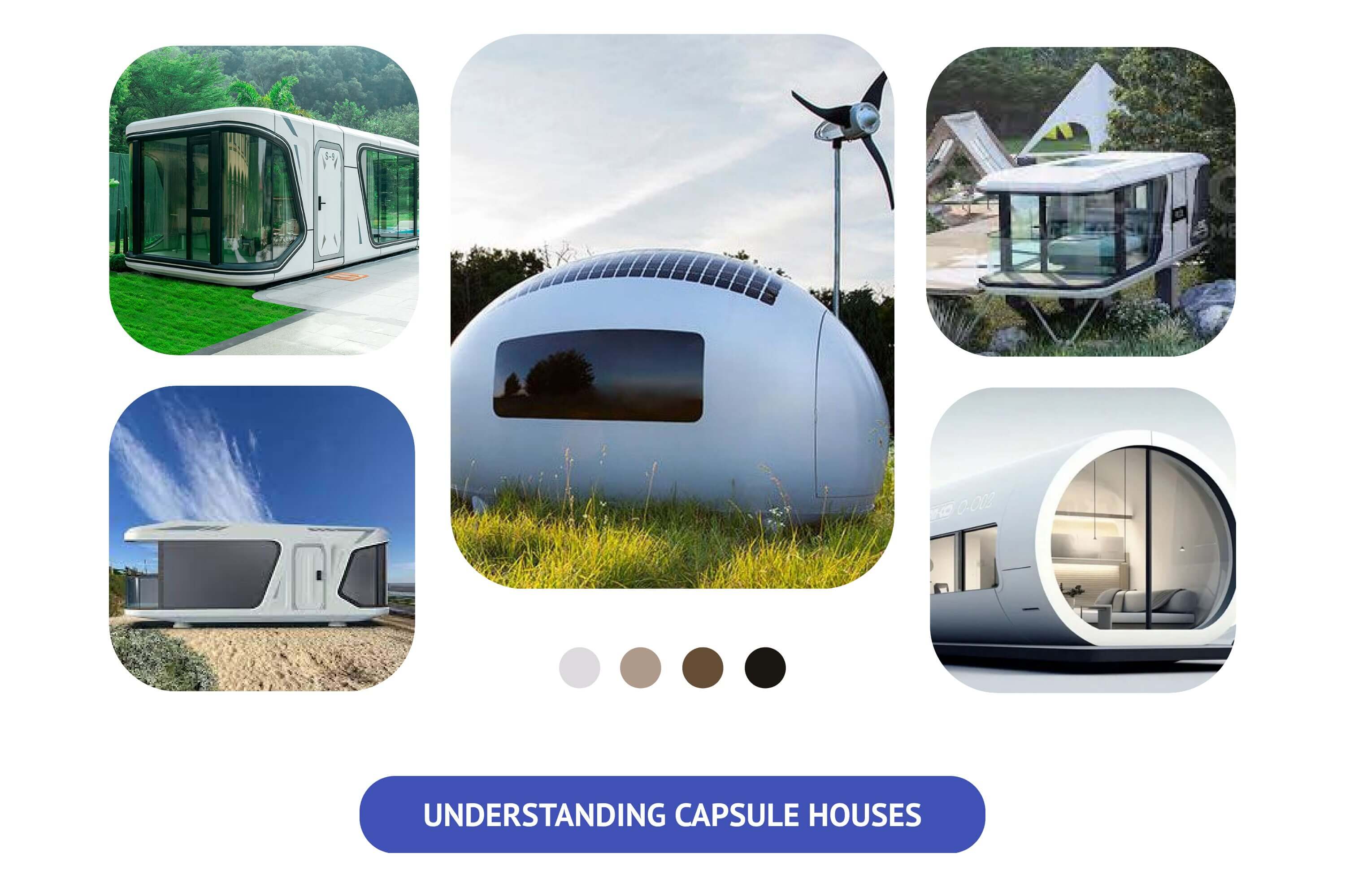 Capsule houses are a unique and innovative housing solution.