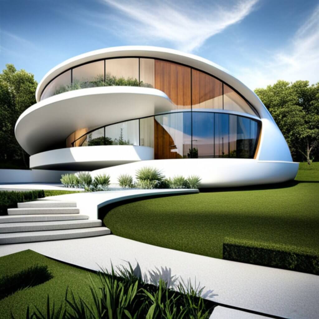 A home that boasts a dome structure is equipped with a cutting-edge security camera system.