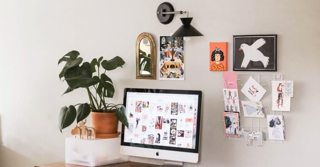 Enhance Your Home Office with Artistic Flair