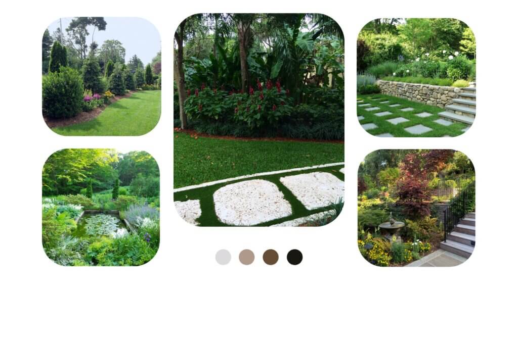 The backyard looks fantastic with the lush grass providing excellent privacy.