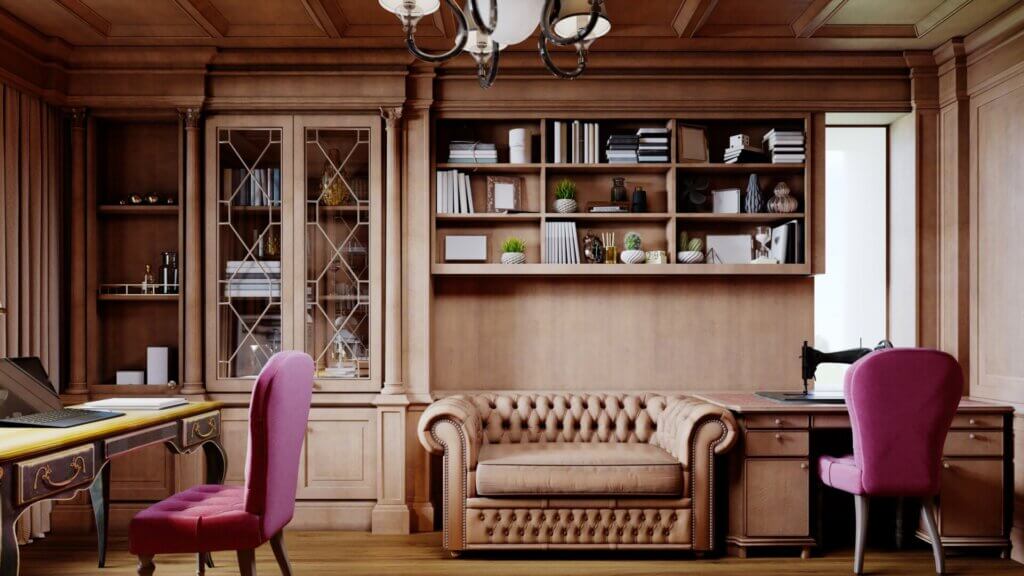 Enhance your living room with exquisite built-in shelving.