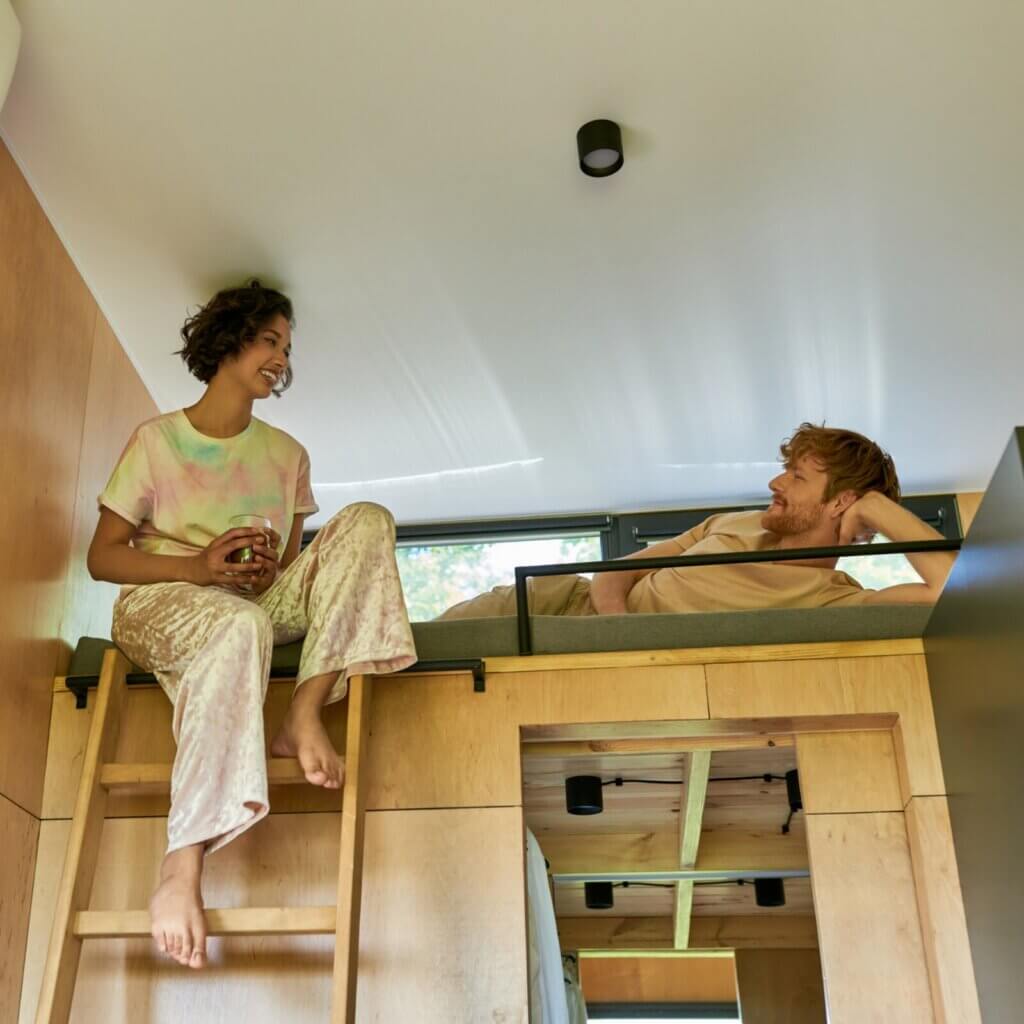 Transform your living room with the addition of stylish bunk beds.