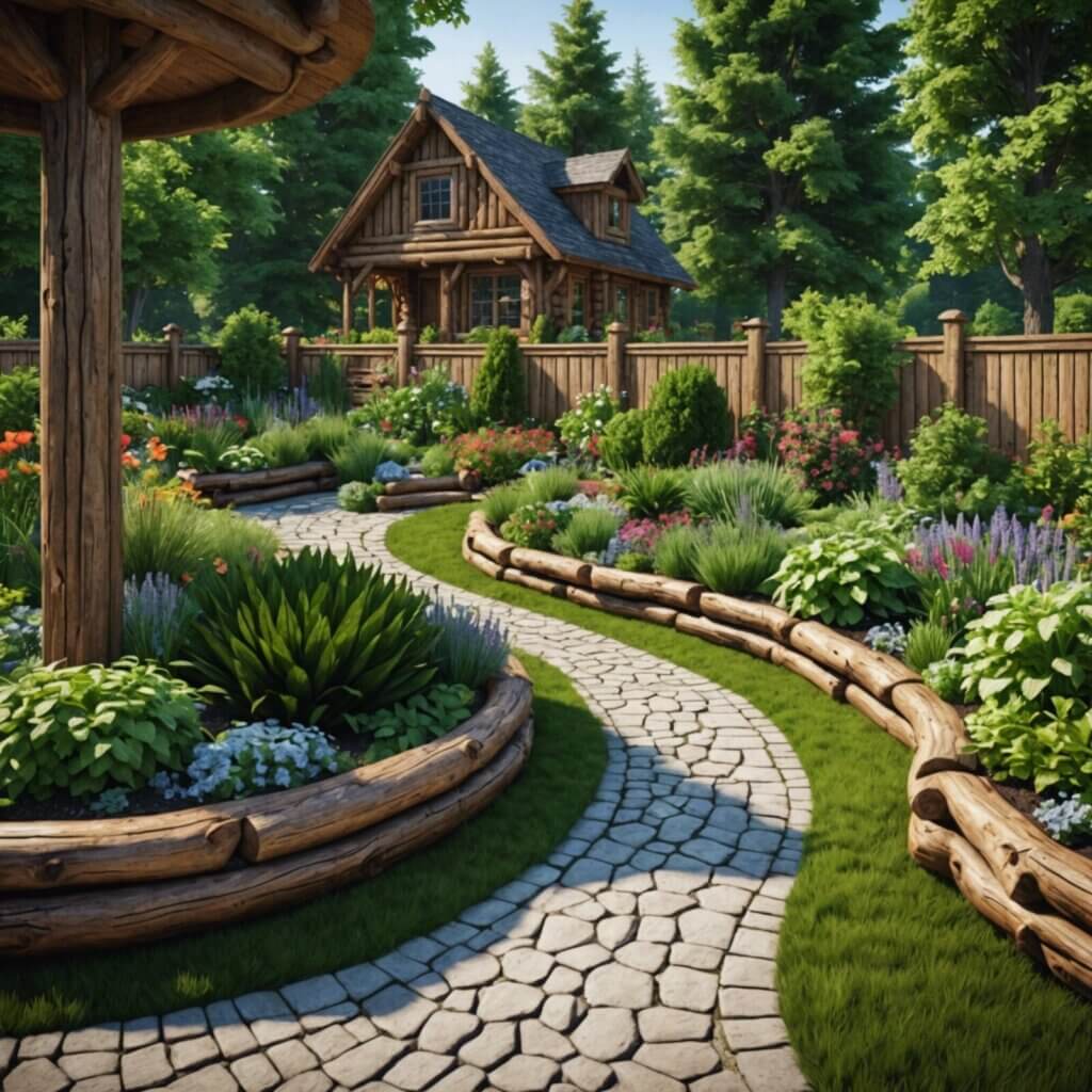 Transforming Your Landscaping with Log Borders
