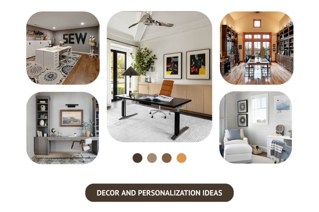 Personalize your home office with beautiful decor