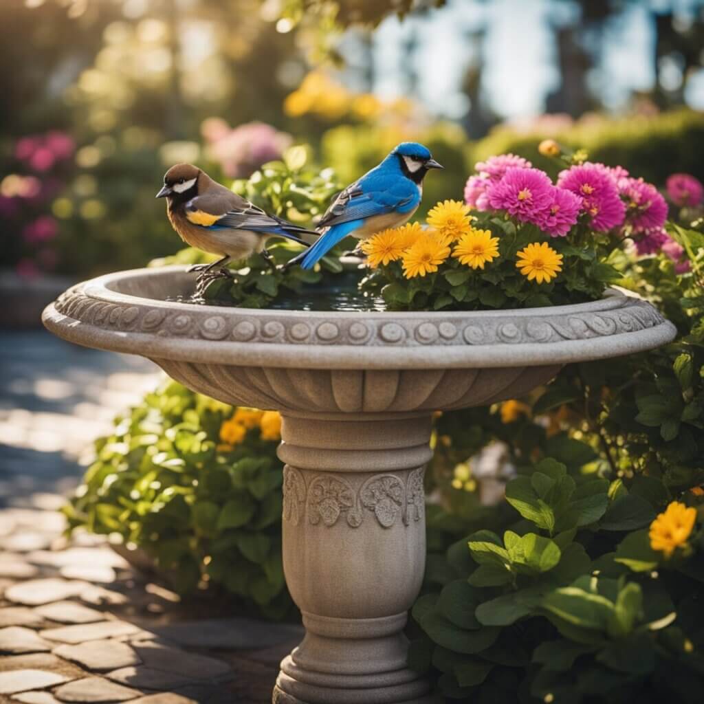 Install a bird bath in your garden