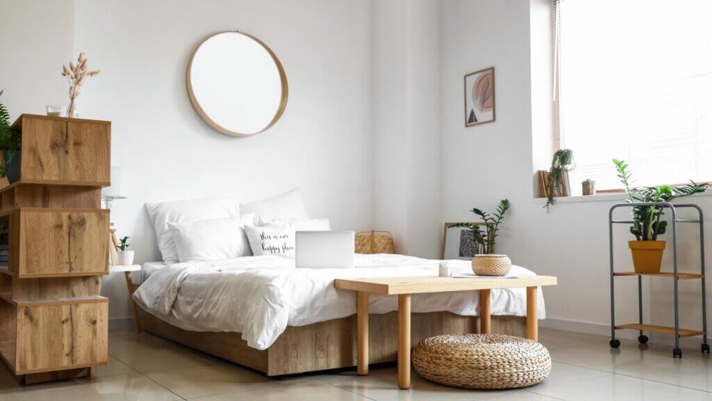 The interior of this room is incredibly stylish.