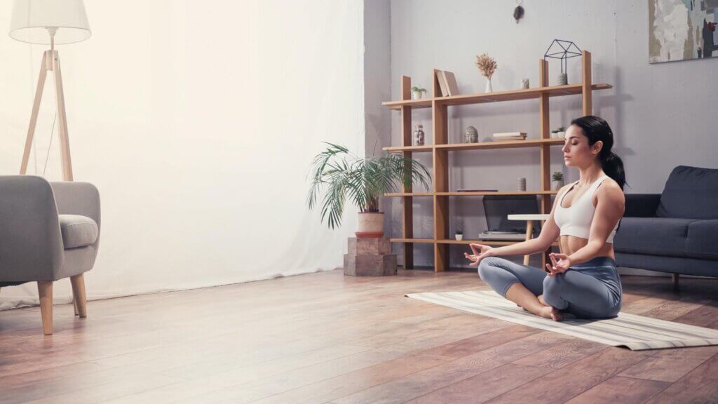 Interior of a Meditation Shed