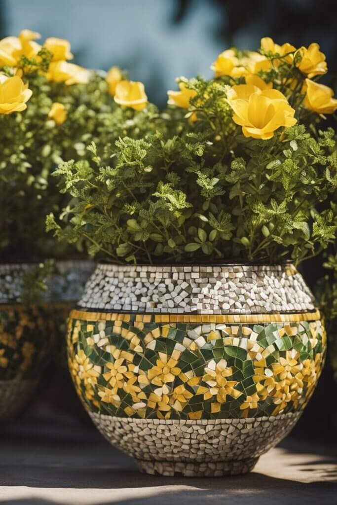 Mosaic Pots for flowers