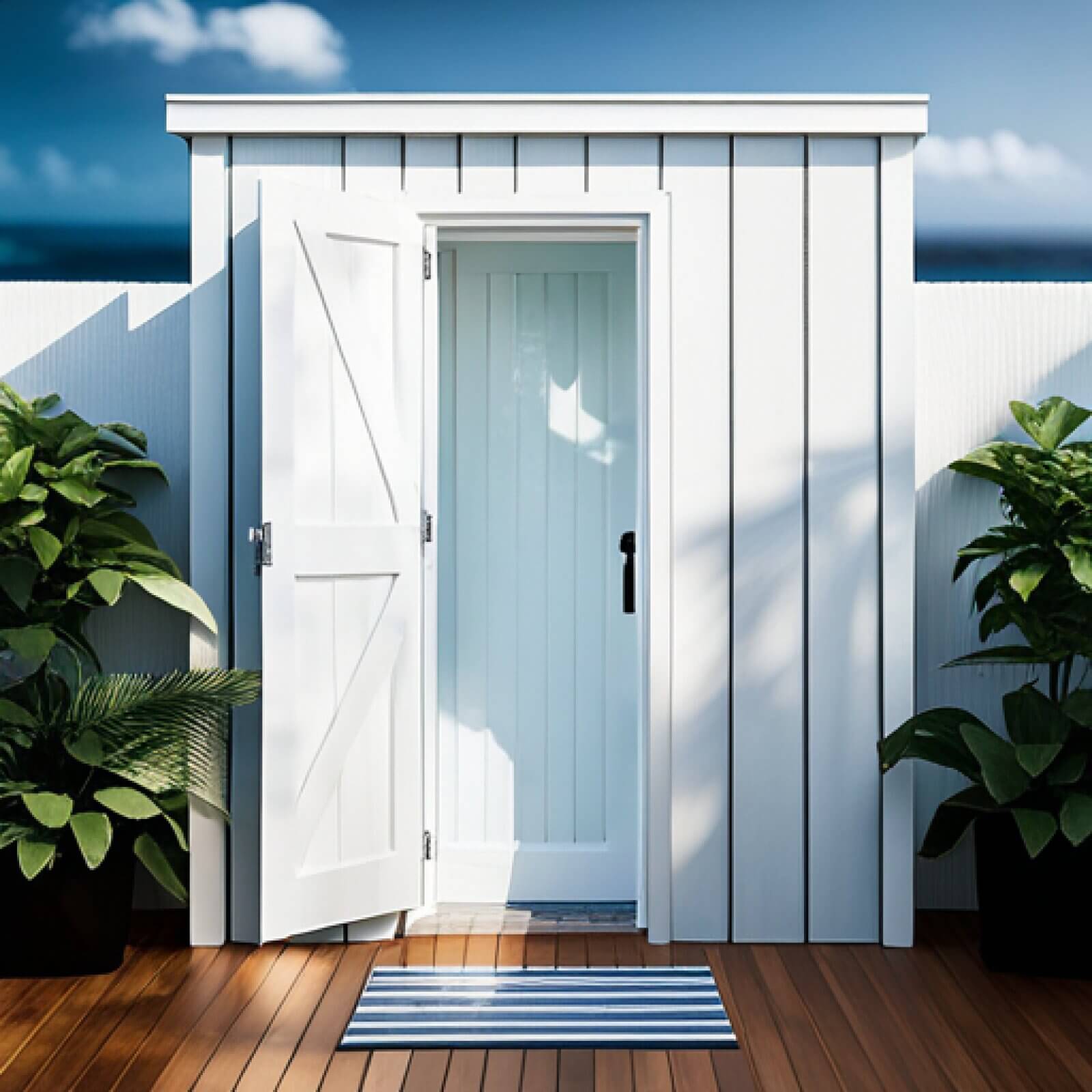 Introducing the Oceanside Vinyl Shower Kit, a perfect addition to your bathroom!