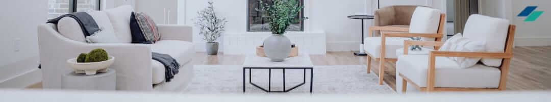 An open floor plan creates a spacious and inviting atmosphere, perfect for modern living.