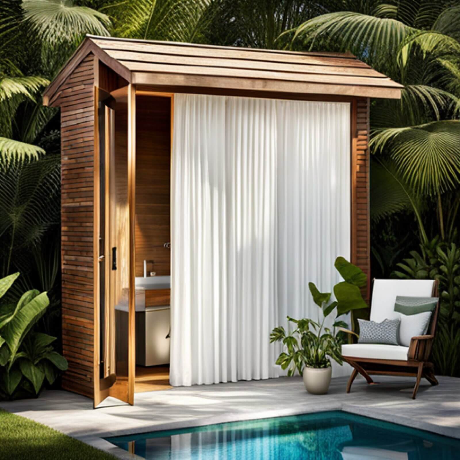 Introducing our exquisite collection of rustic freestanding outdoor showers.