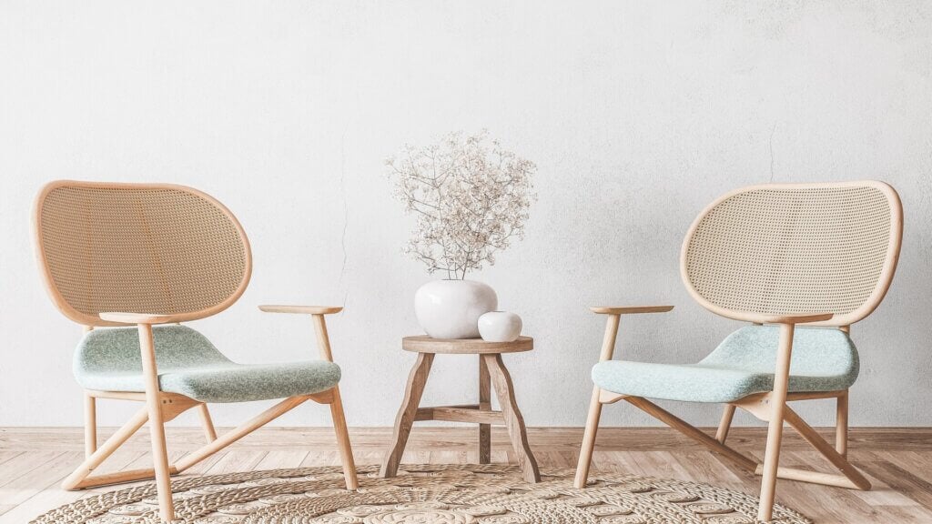 Experience the charm of a Scandinavian-inspired living room.