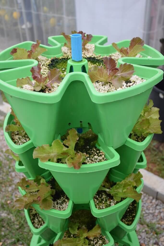 Stacked Pots Gardens Are Perfect for Small Spaces