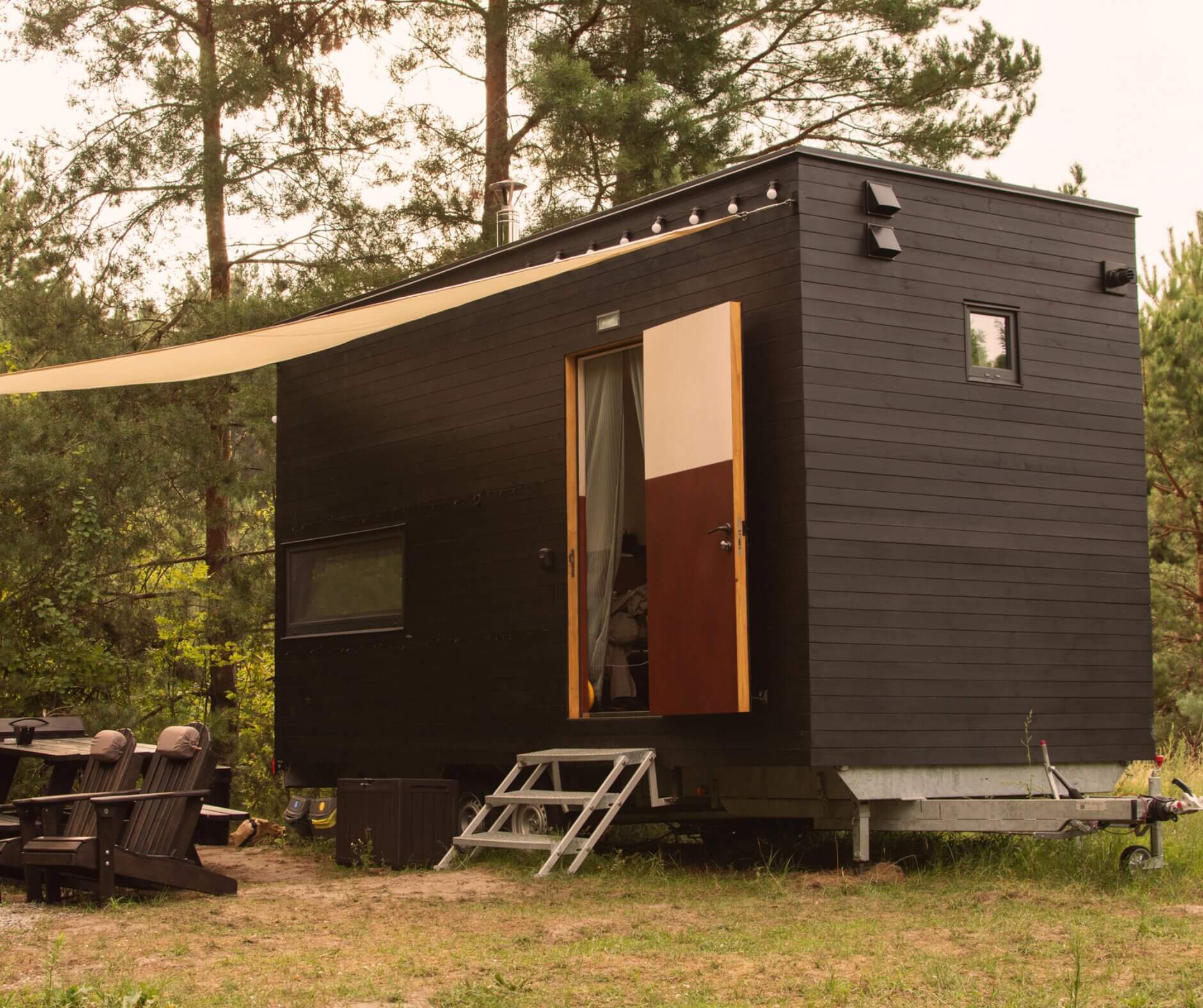 A tiny house that can be moved