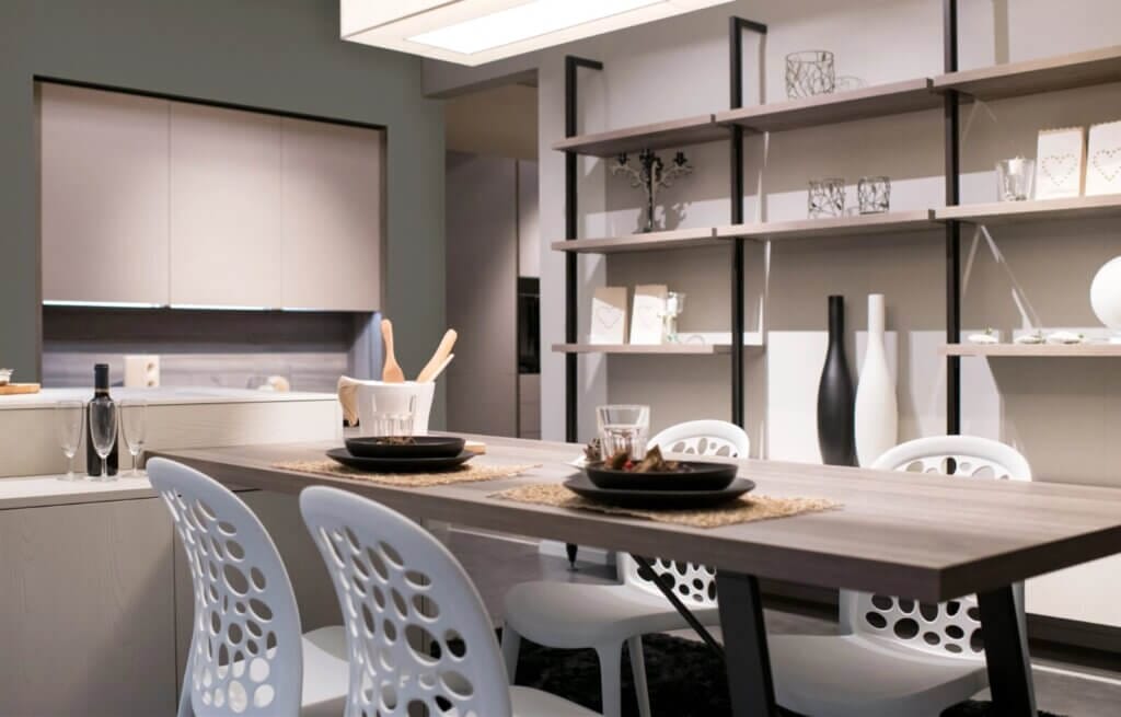 Opt for open shelving to ensure convenient and hassle-free accessibility.