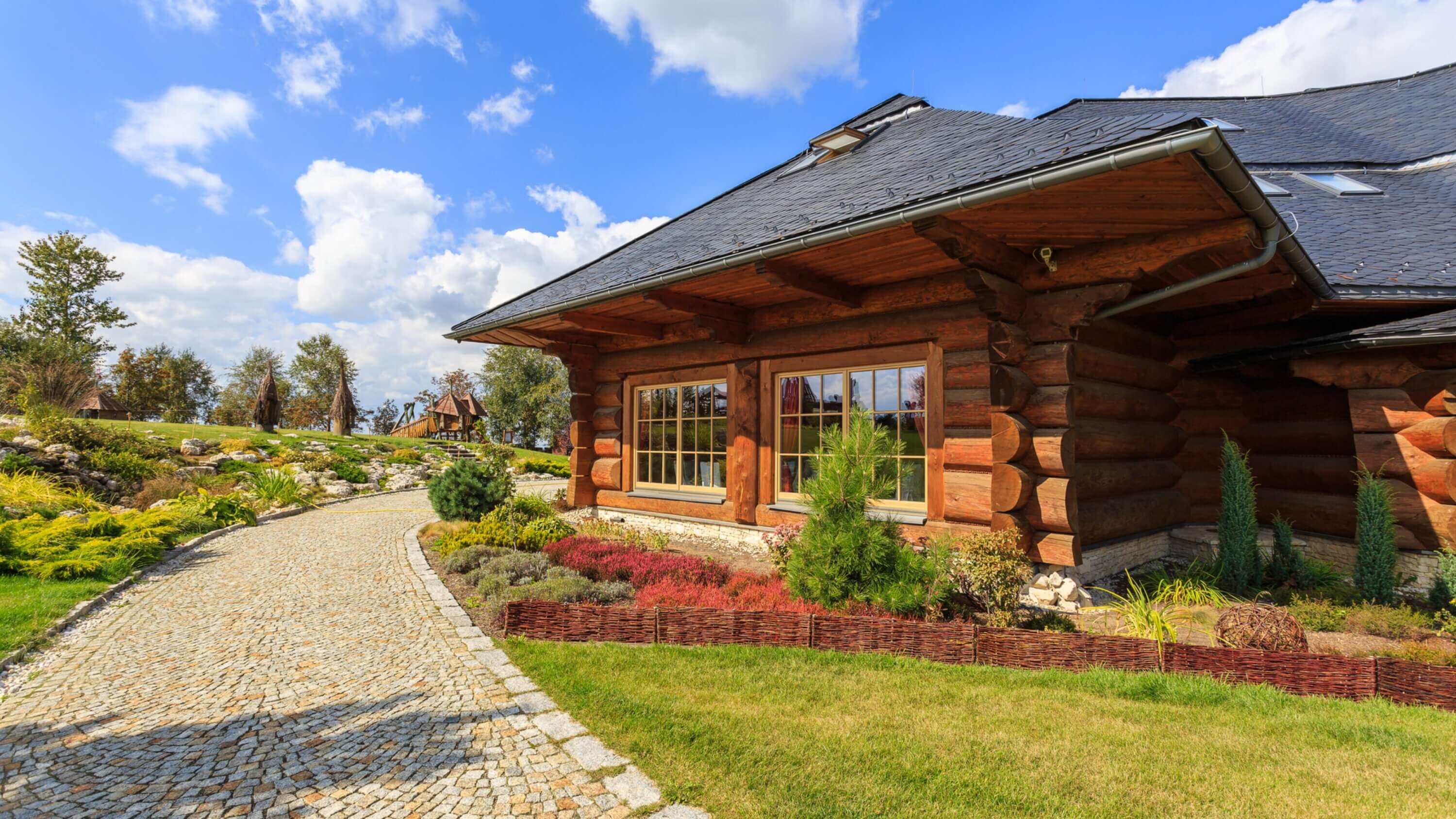 Small timber frame house