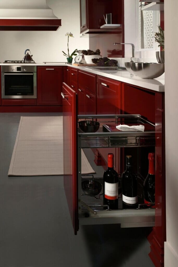 Get inspired with these fantastic contemporary kitchen remodel ideas featuring the bold and captivating color of red.